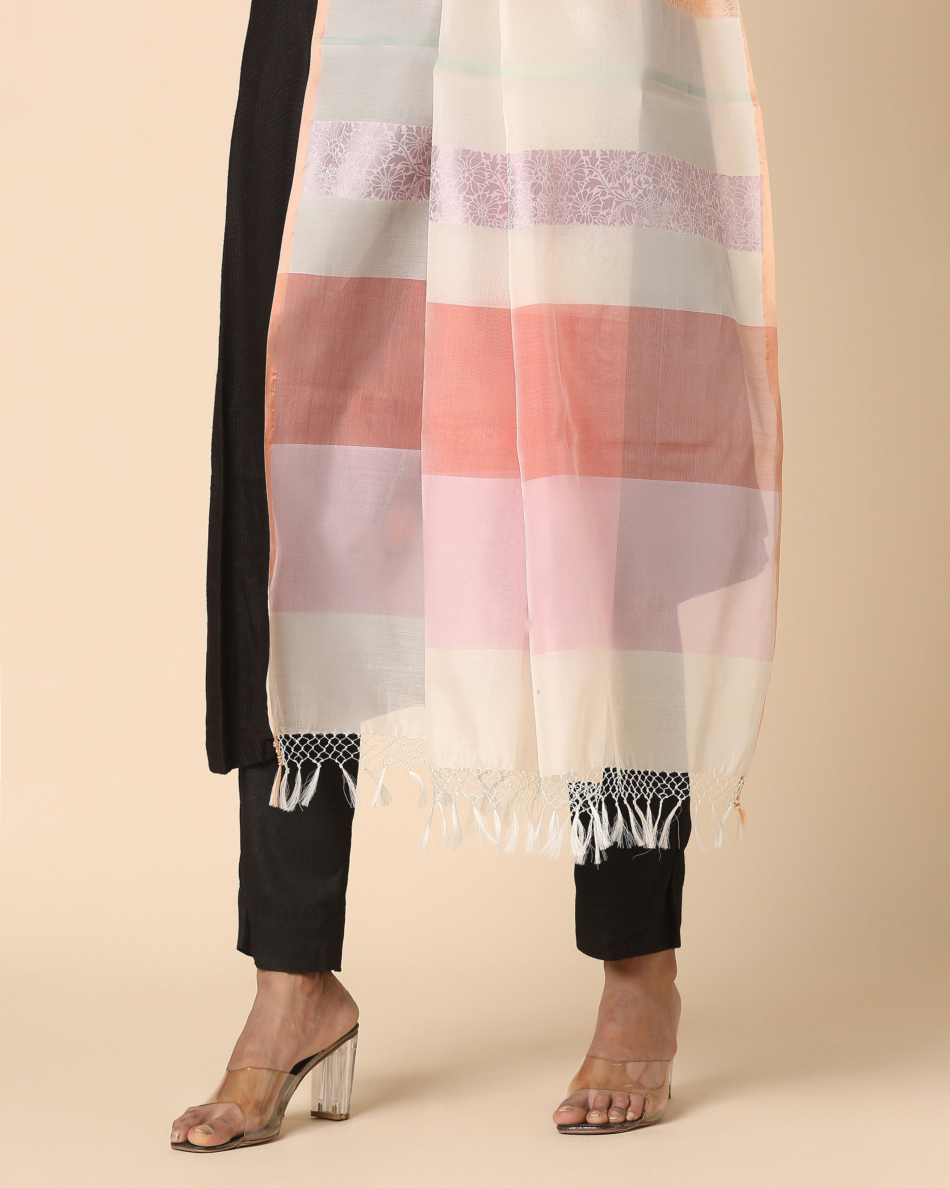 Manor Banarasi Fekwa Silk Cotton Dupatta