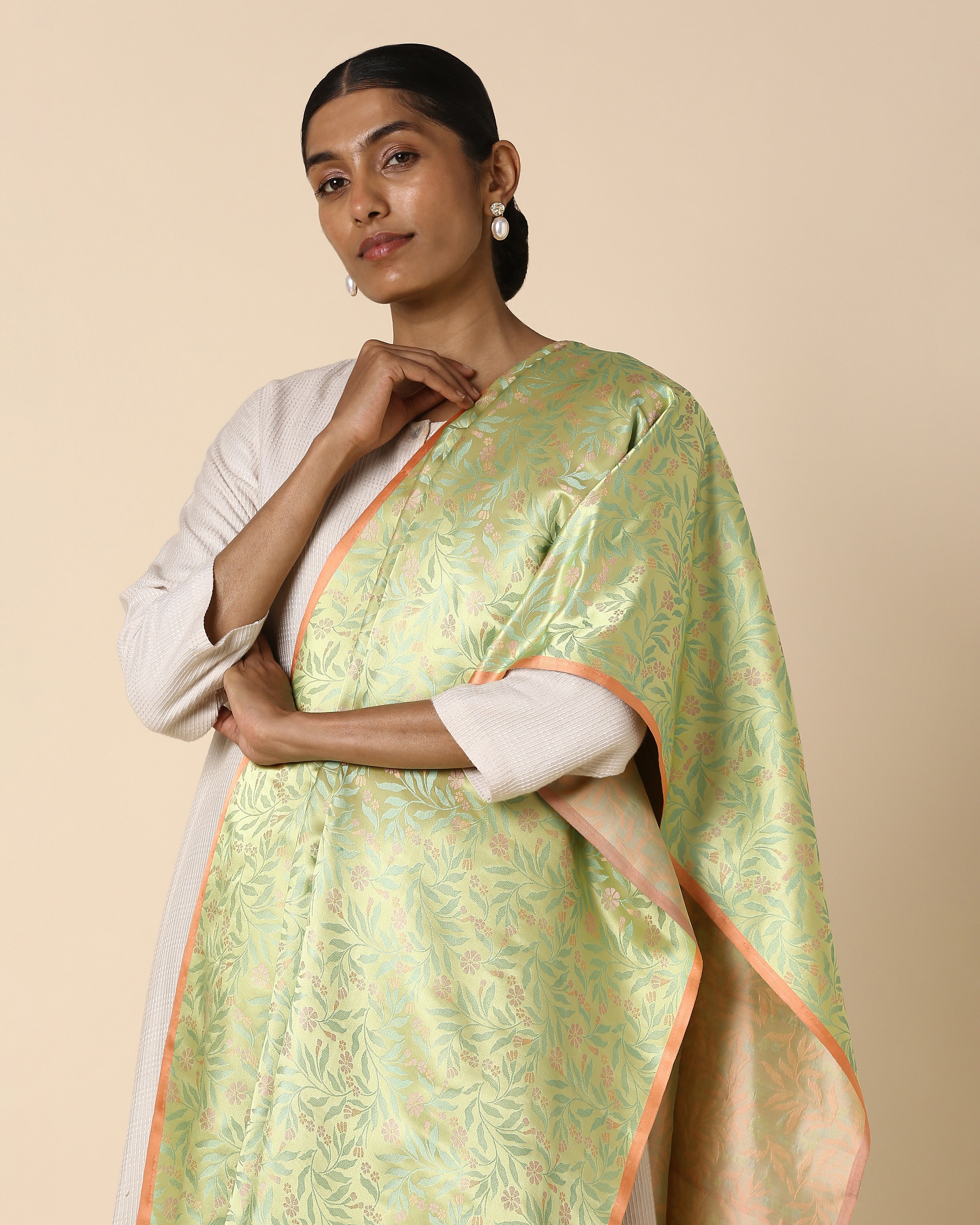 Aroh Banarasi Tanchoi Silk Dupatta