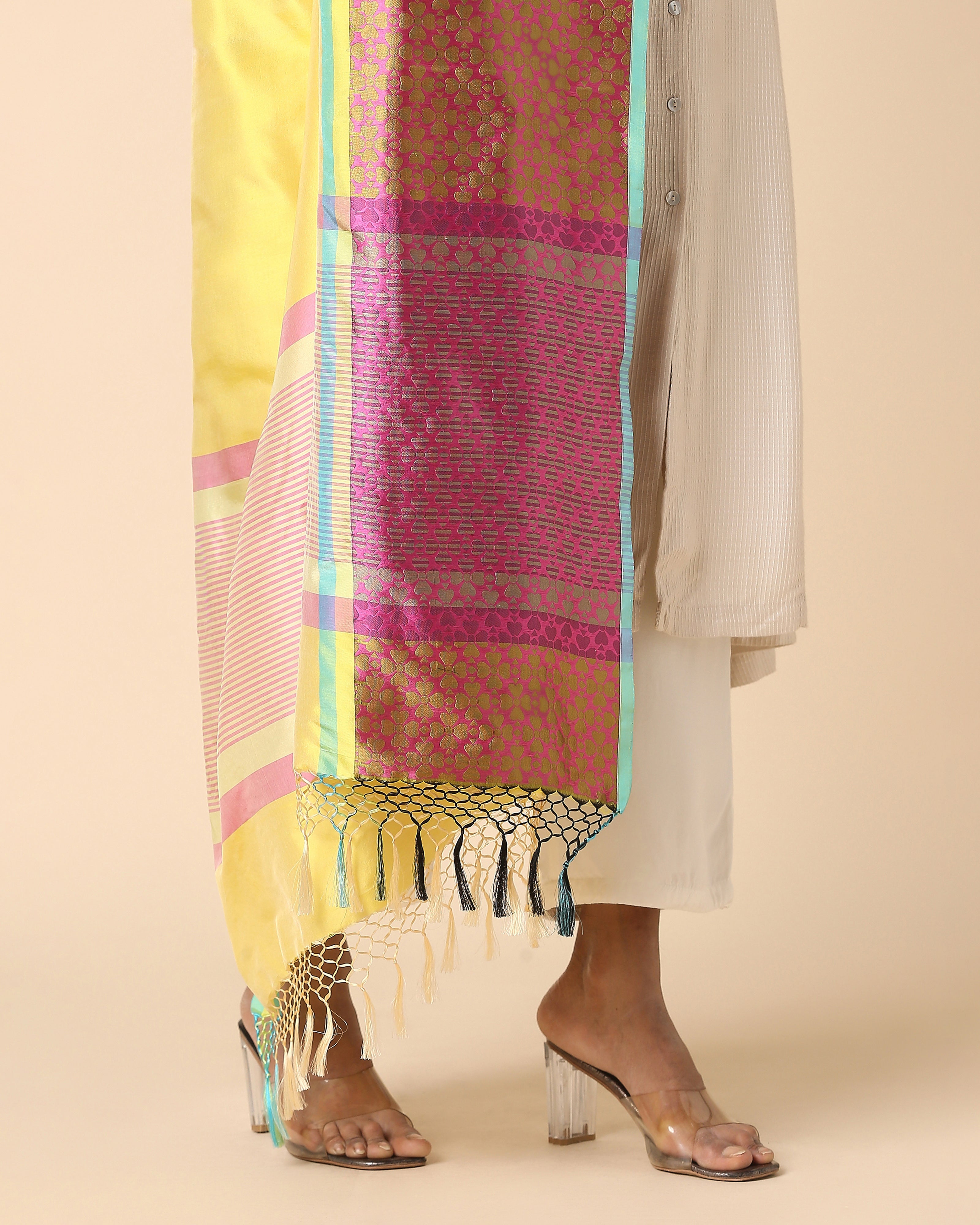 Mabel Banarasi Kadwa Silk Dupatta