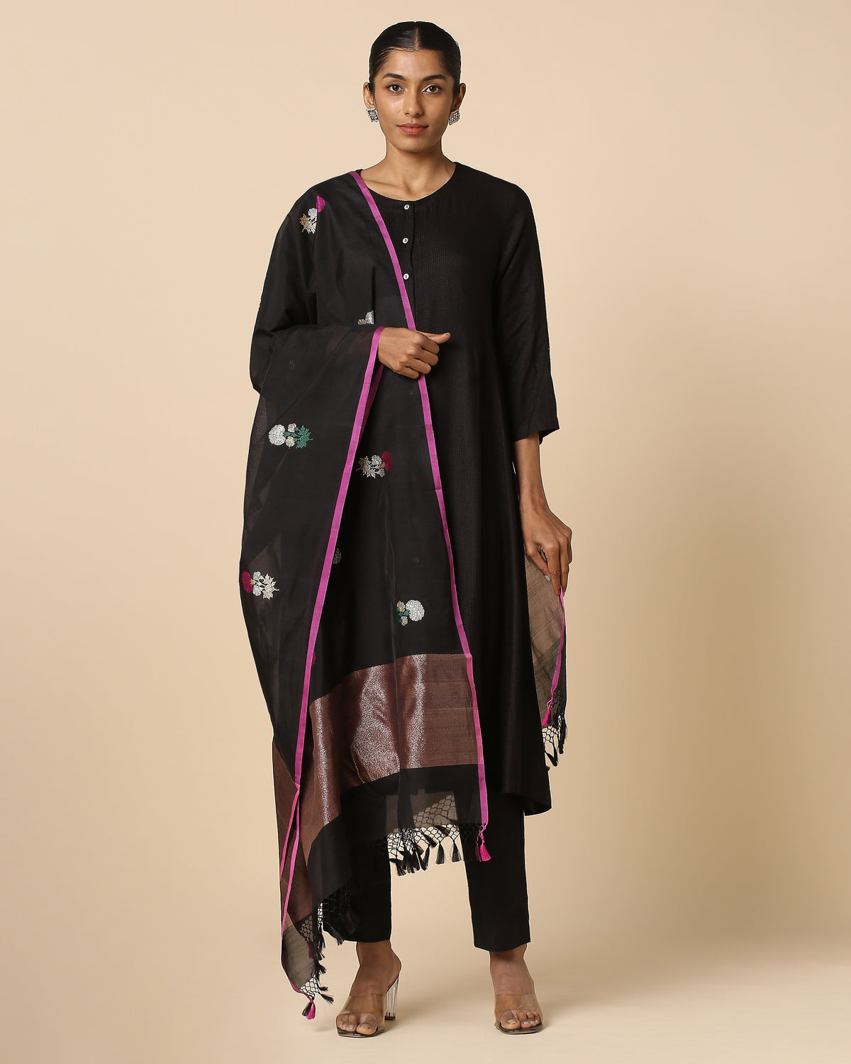 Arnit Banarasi Kadwa Silk Cotton Dupatta