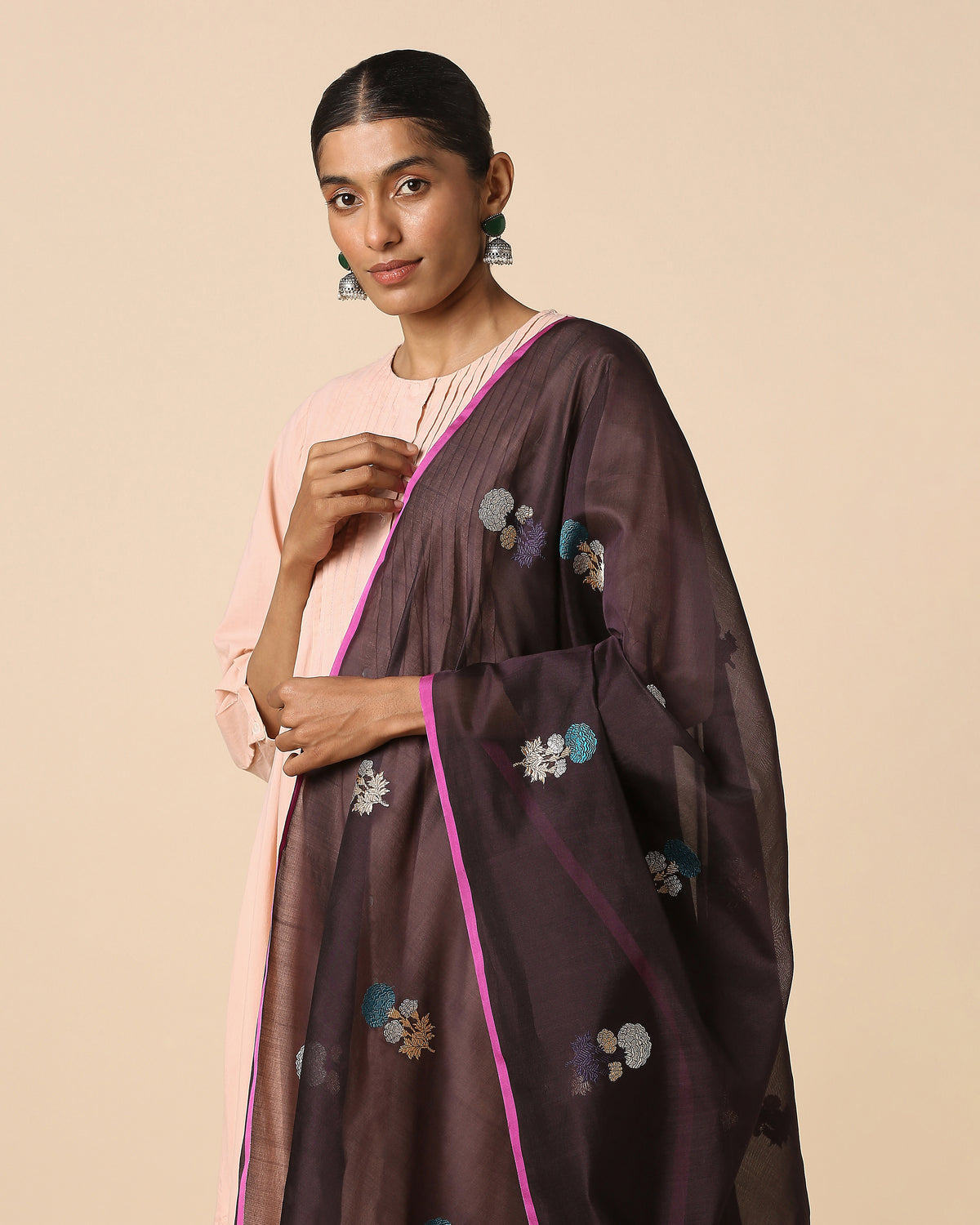Arnit Banarasi Kadwa Silk Cotton Dupatta