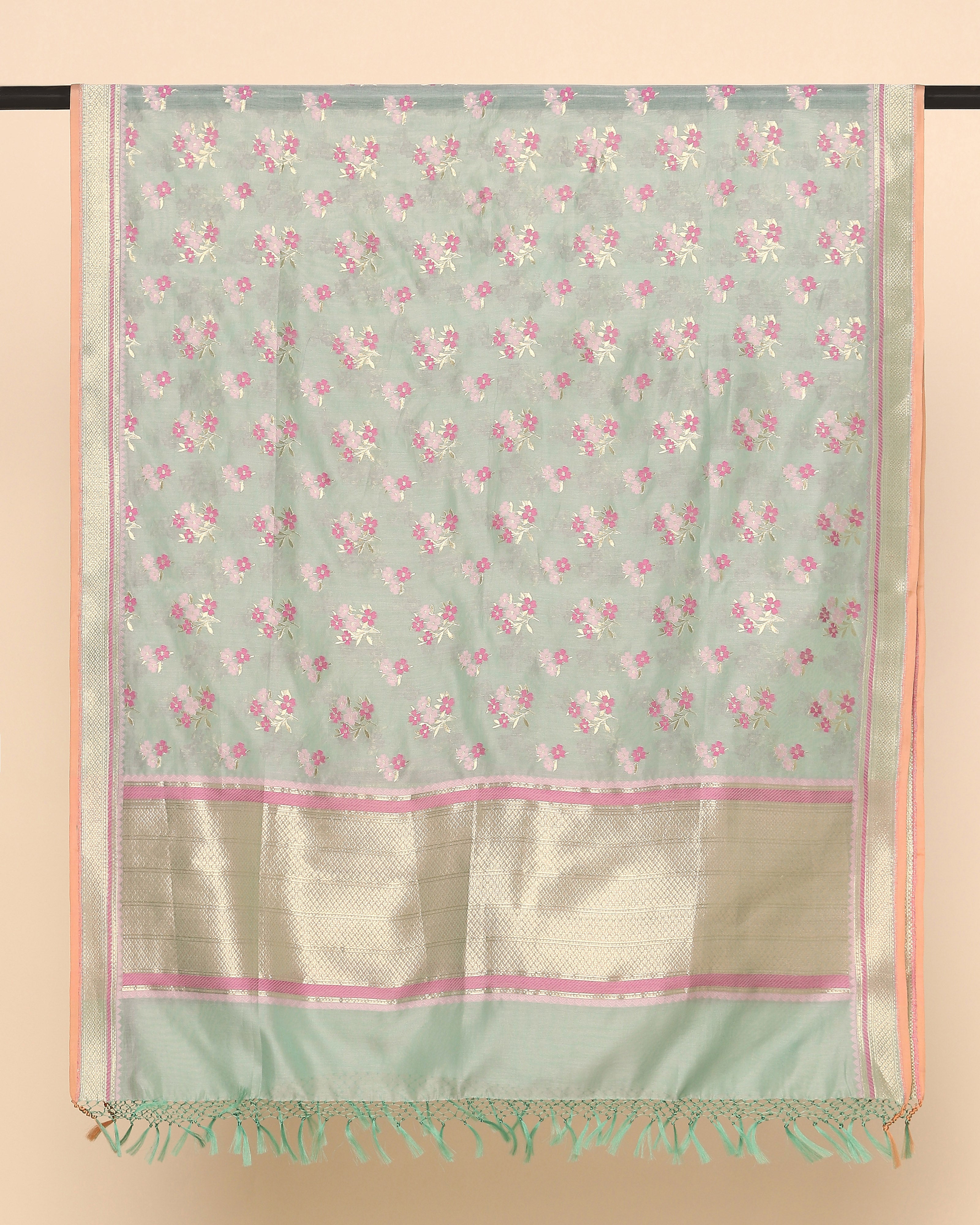 Parijata Banarasi Cutwork Silk Cotton Dupatta