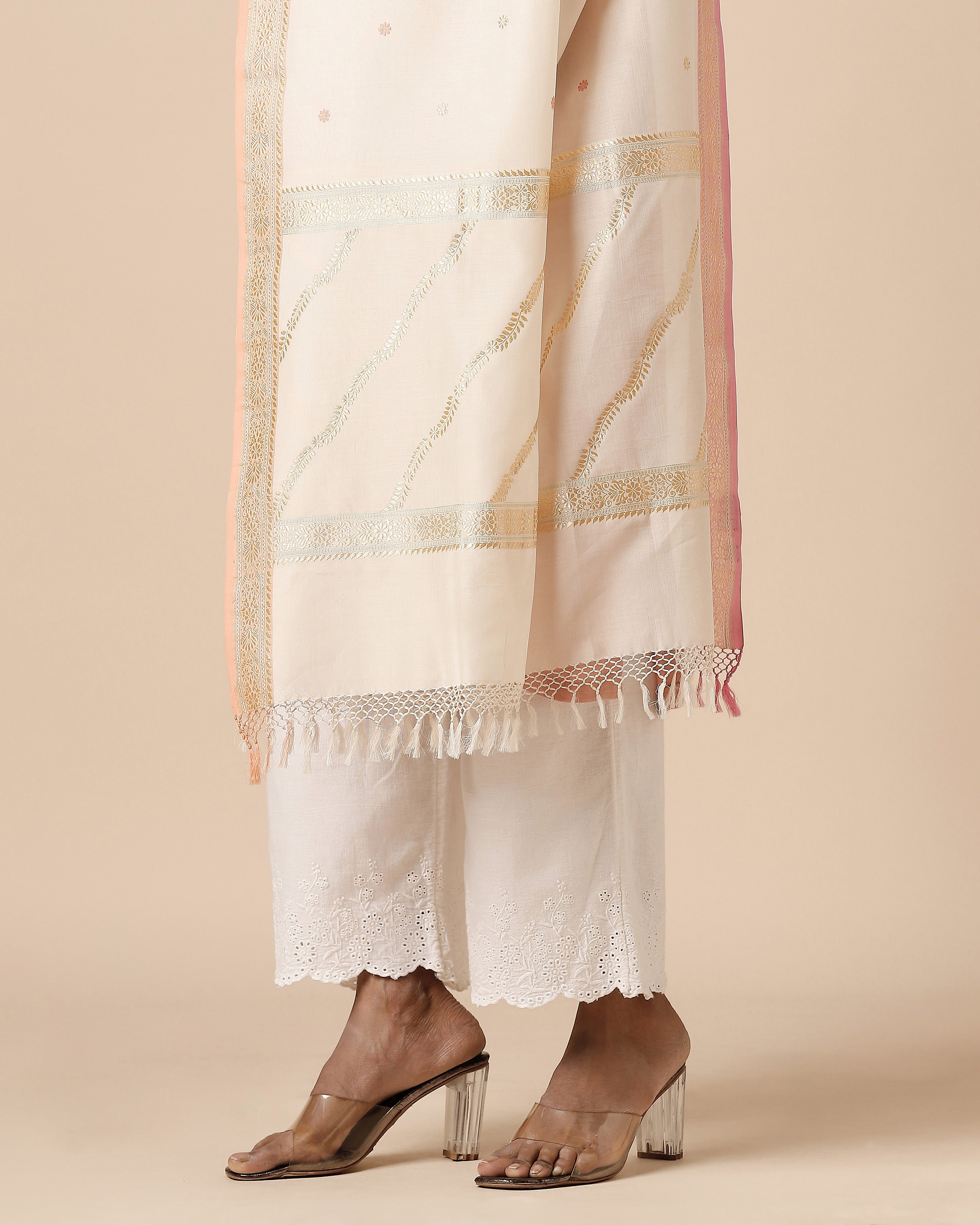 Acala Banarasi Kadwa Cotton Dupatta