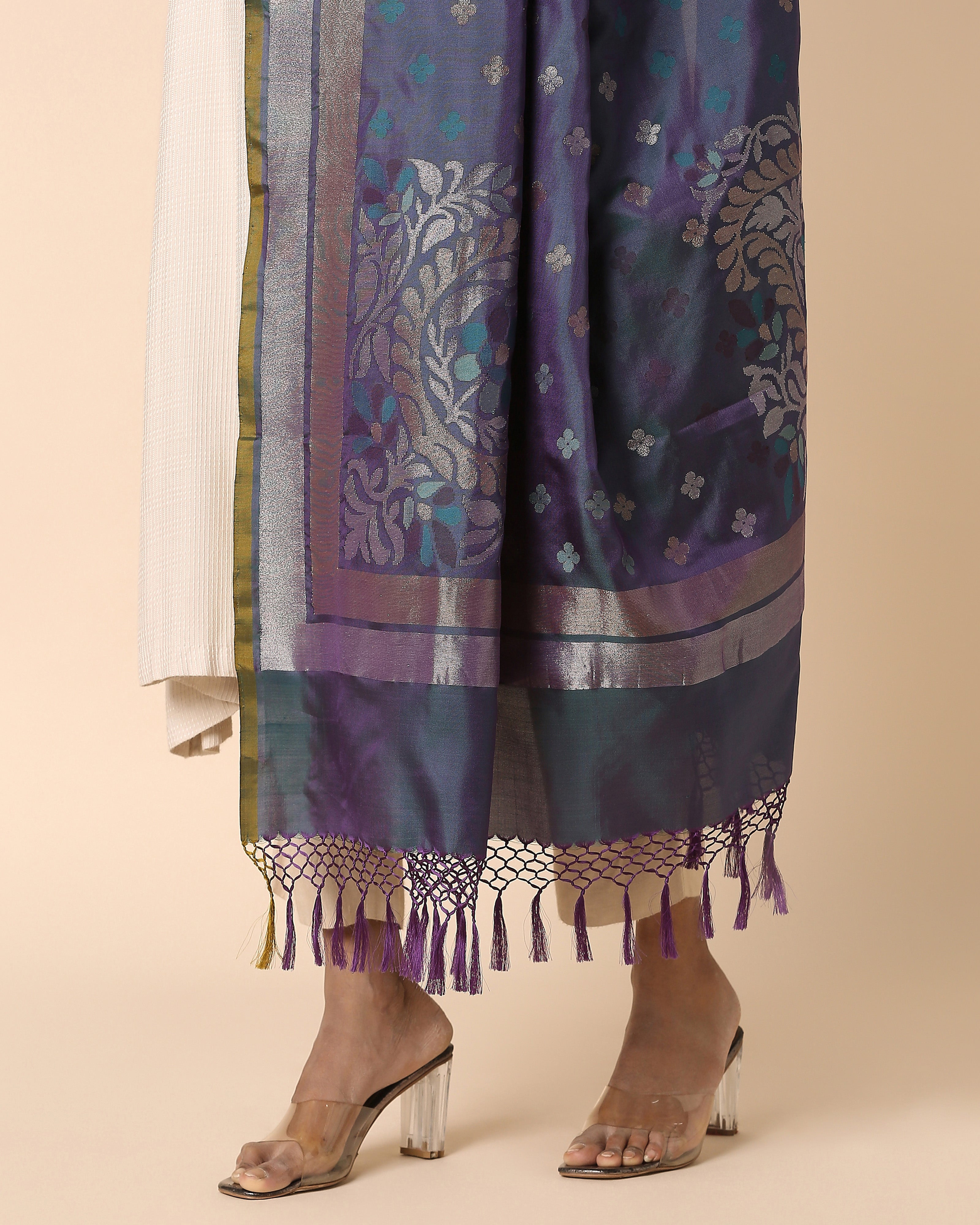Rudra Banarasi Jamdani Silk Dupatta