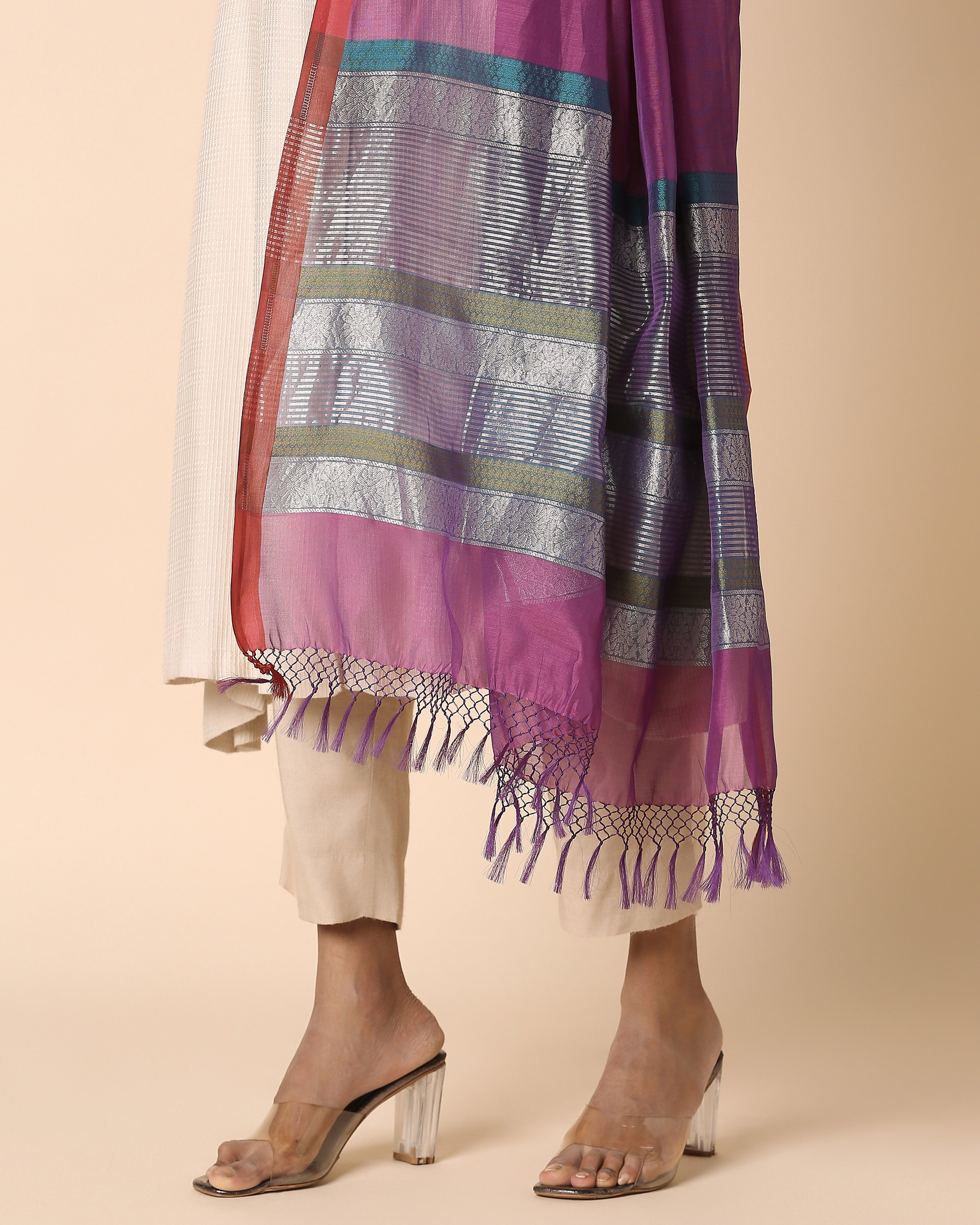 Anisha Banarasi Fekwa Silk Cotton Dupatta