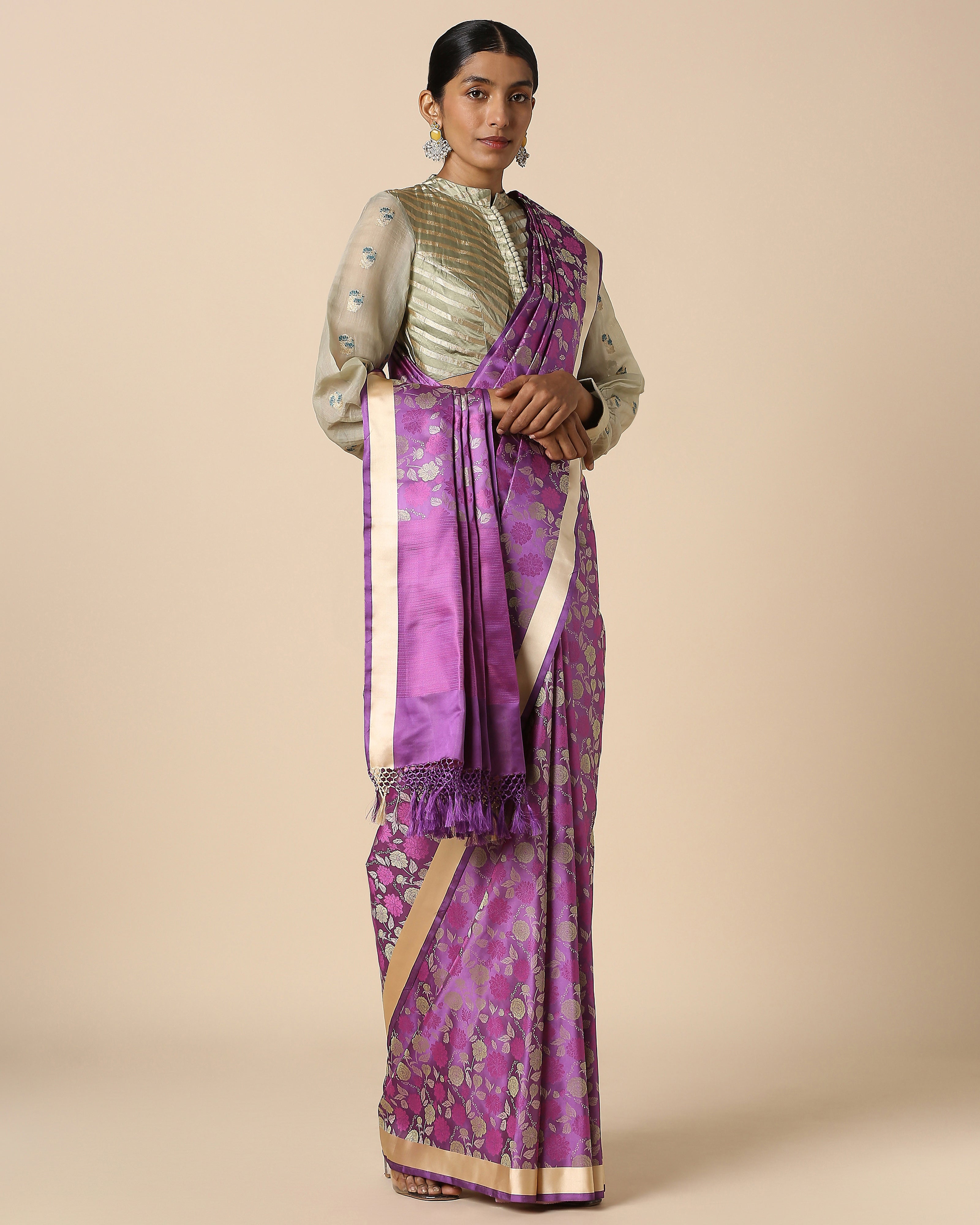 Shaily Banarasi Tanchoi Silk Saree