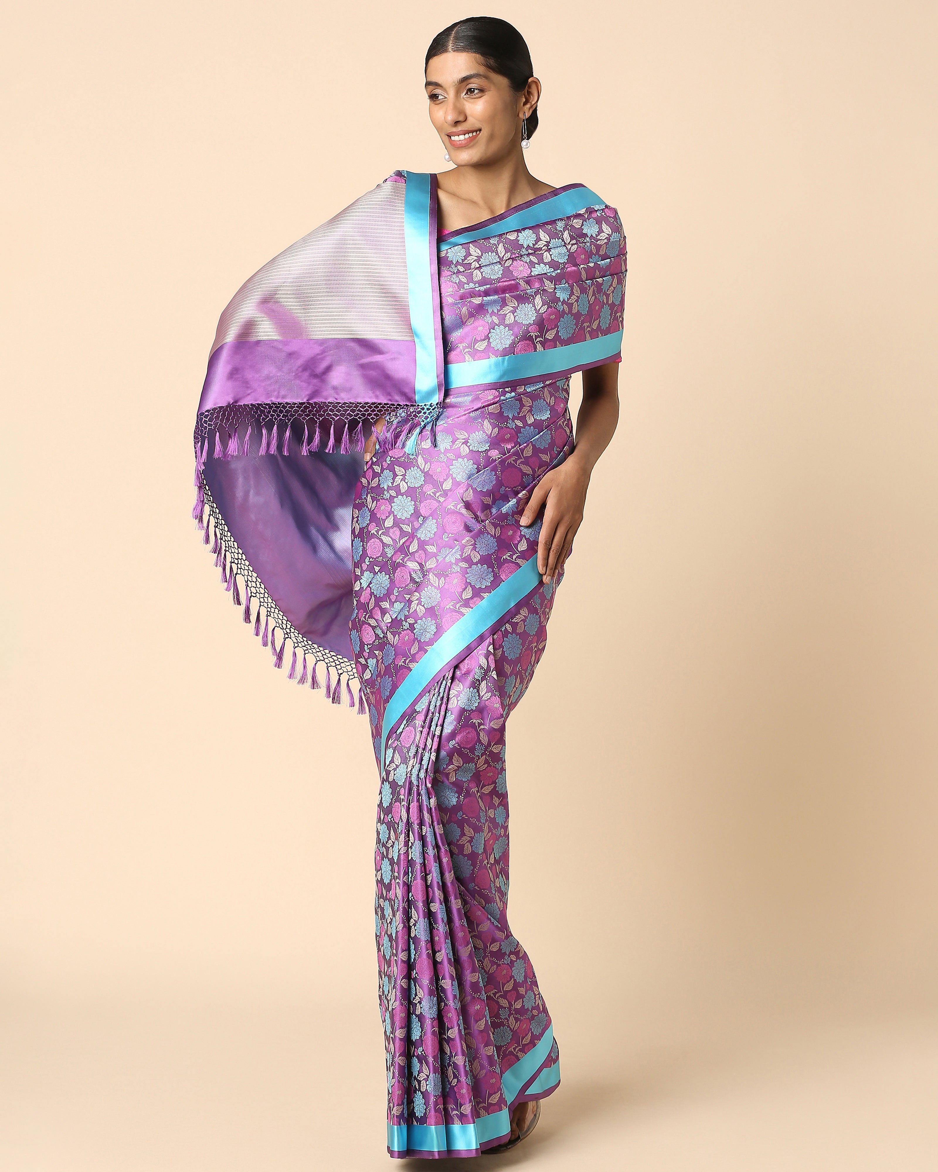 Shaily Banarasi Tanchoi Silk Saree