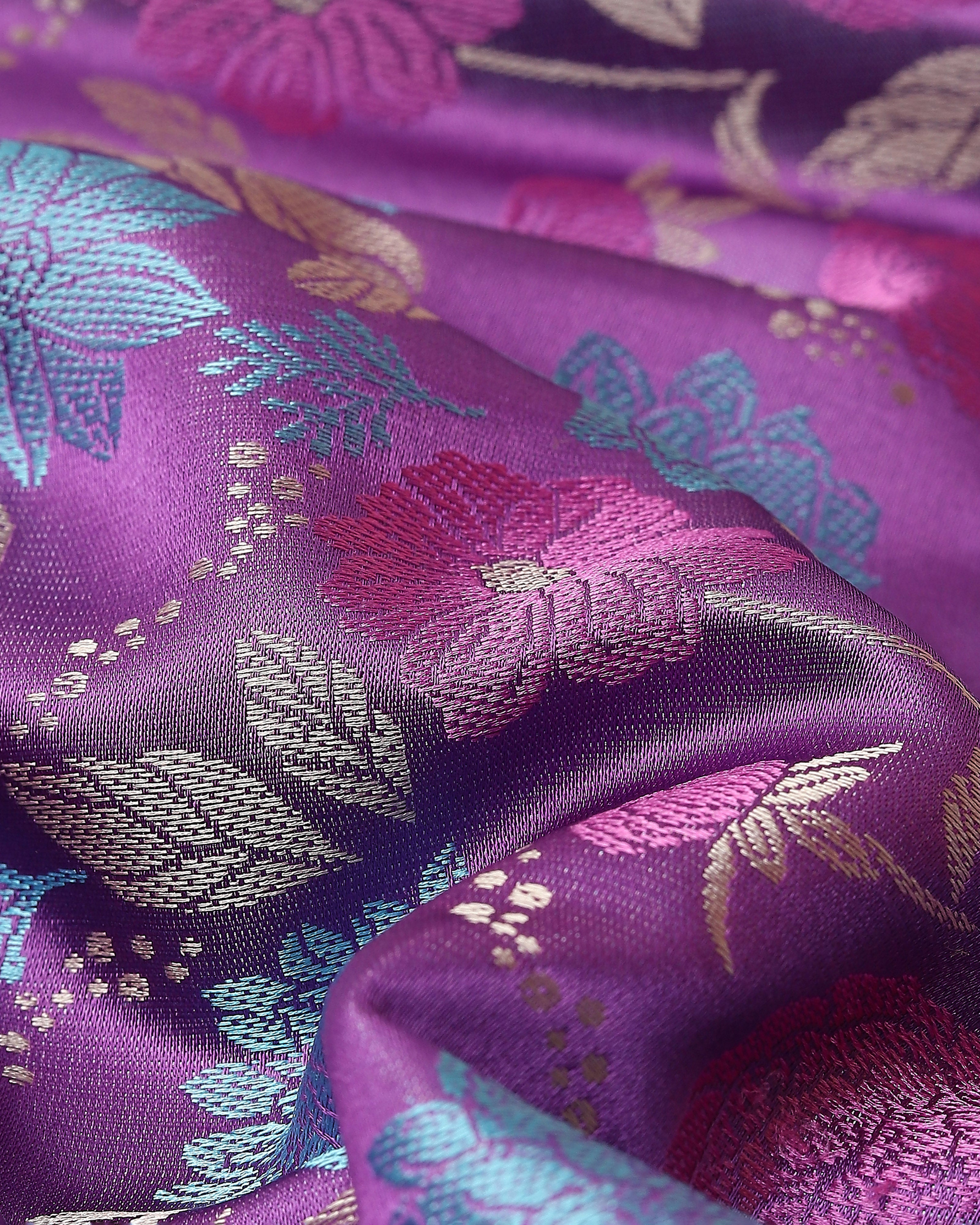 Shaily Banarasi Tanchoi Silk Saree