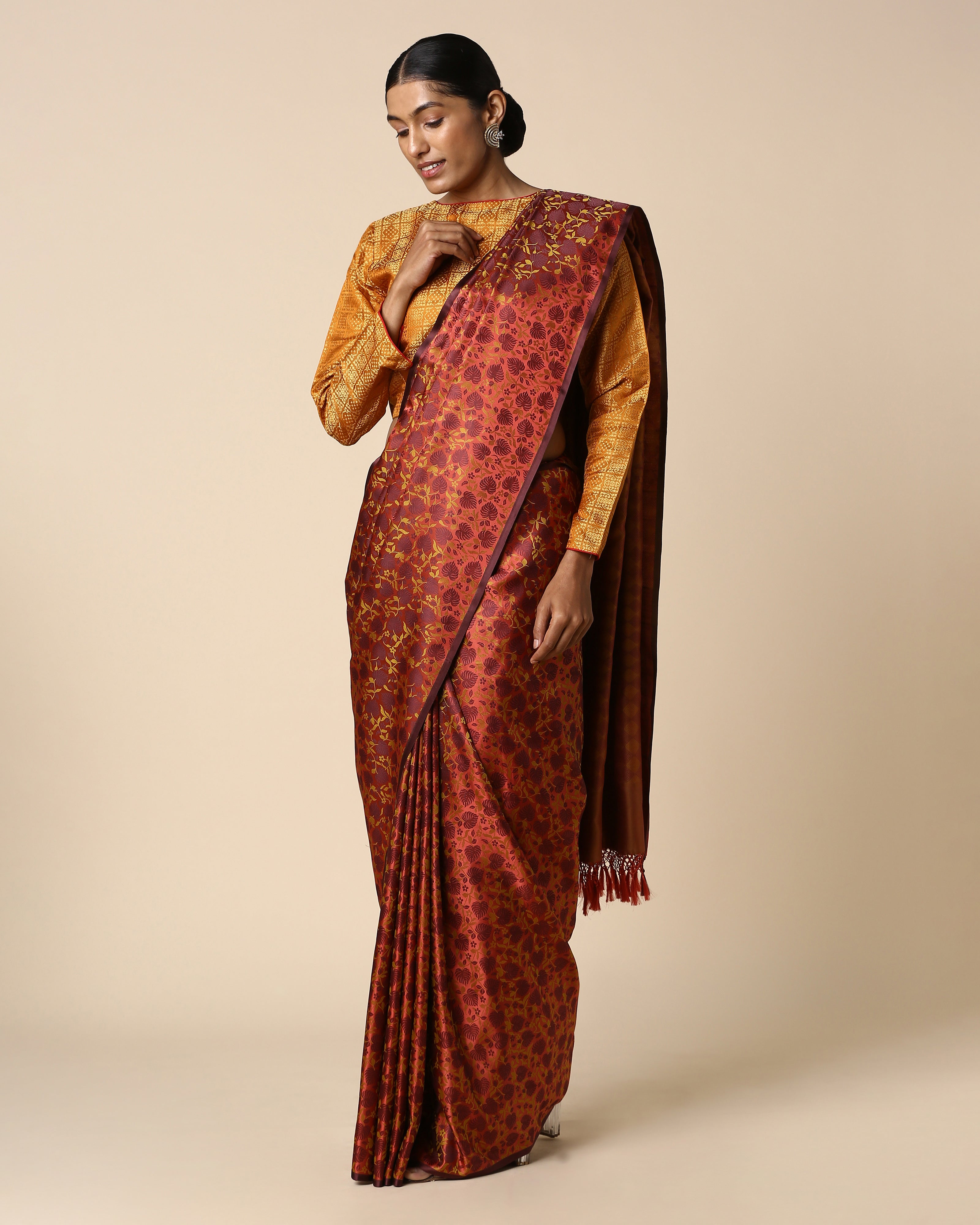 Martha Banarasi Tanchoi Silk Saree
