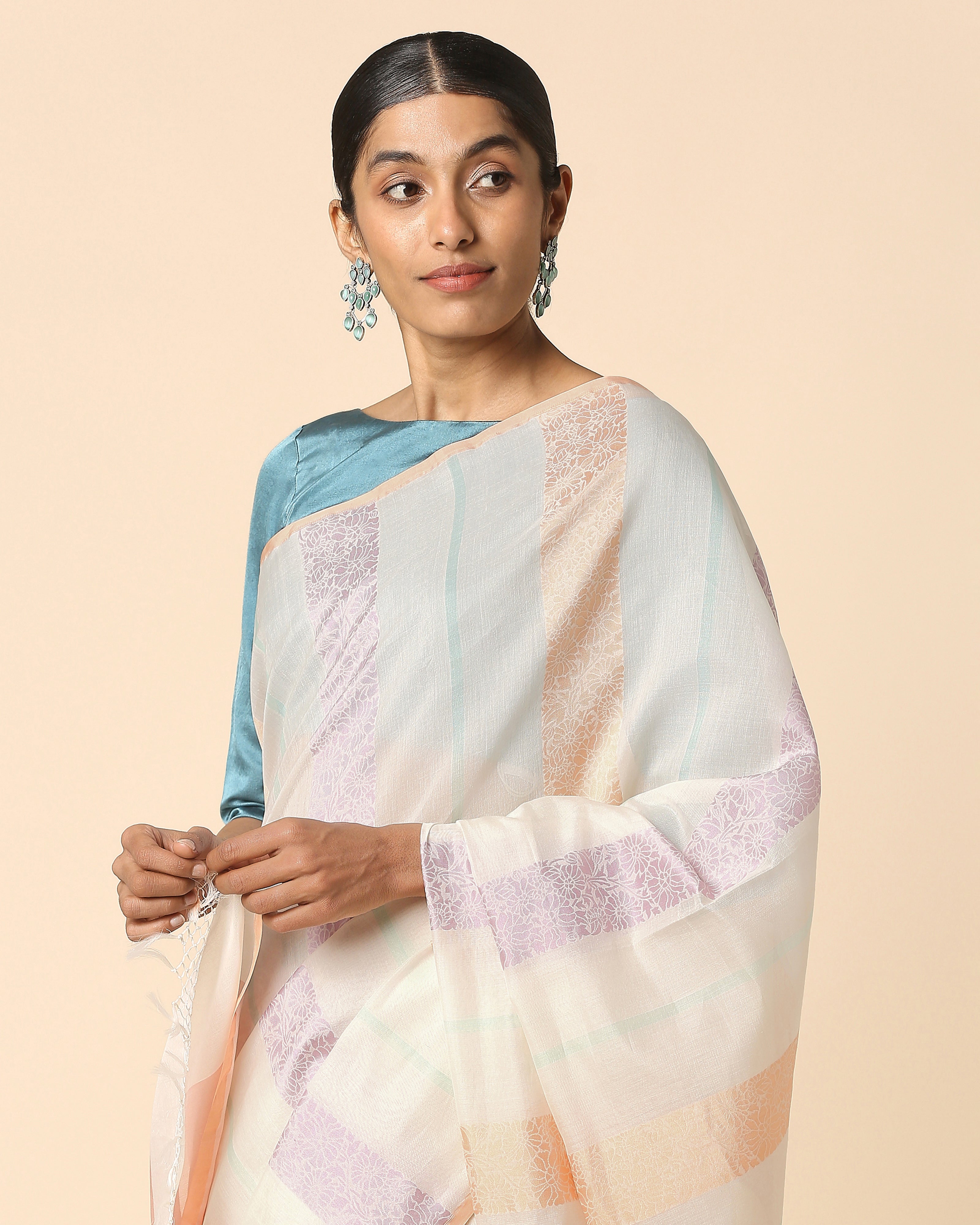 Manor Banarasi Fekwa Silk Cotton Saree