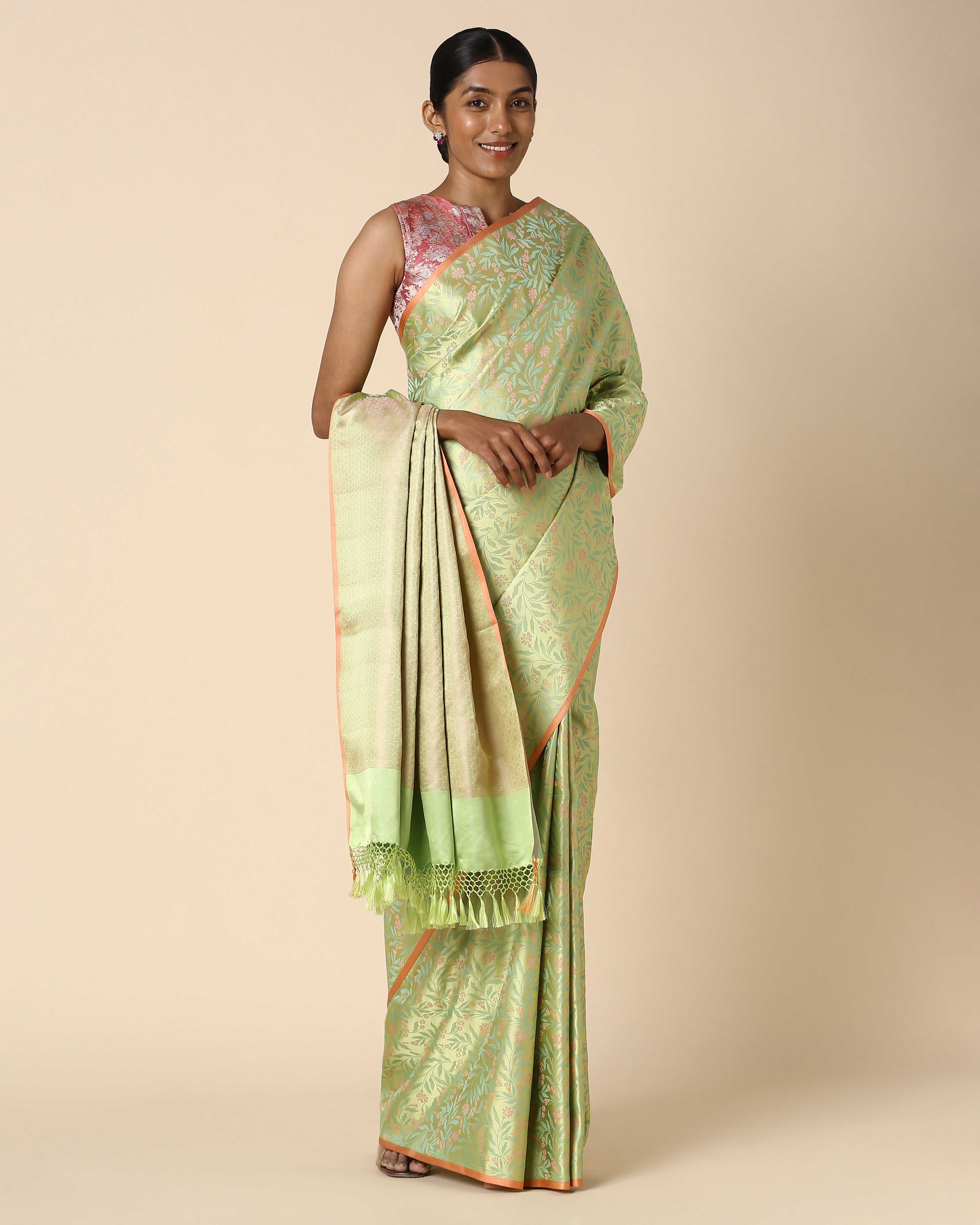 Aroh Banarasi Tanchoi Silk Saree