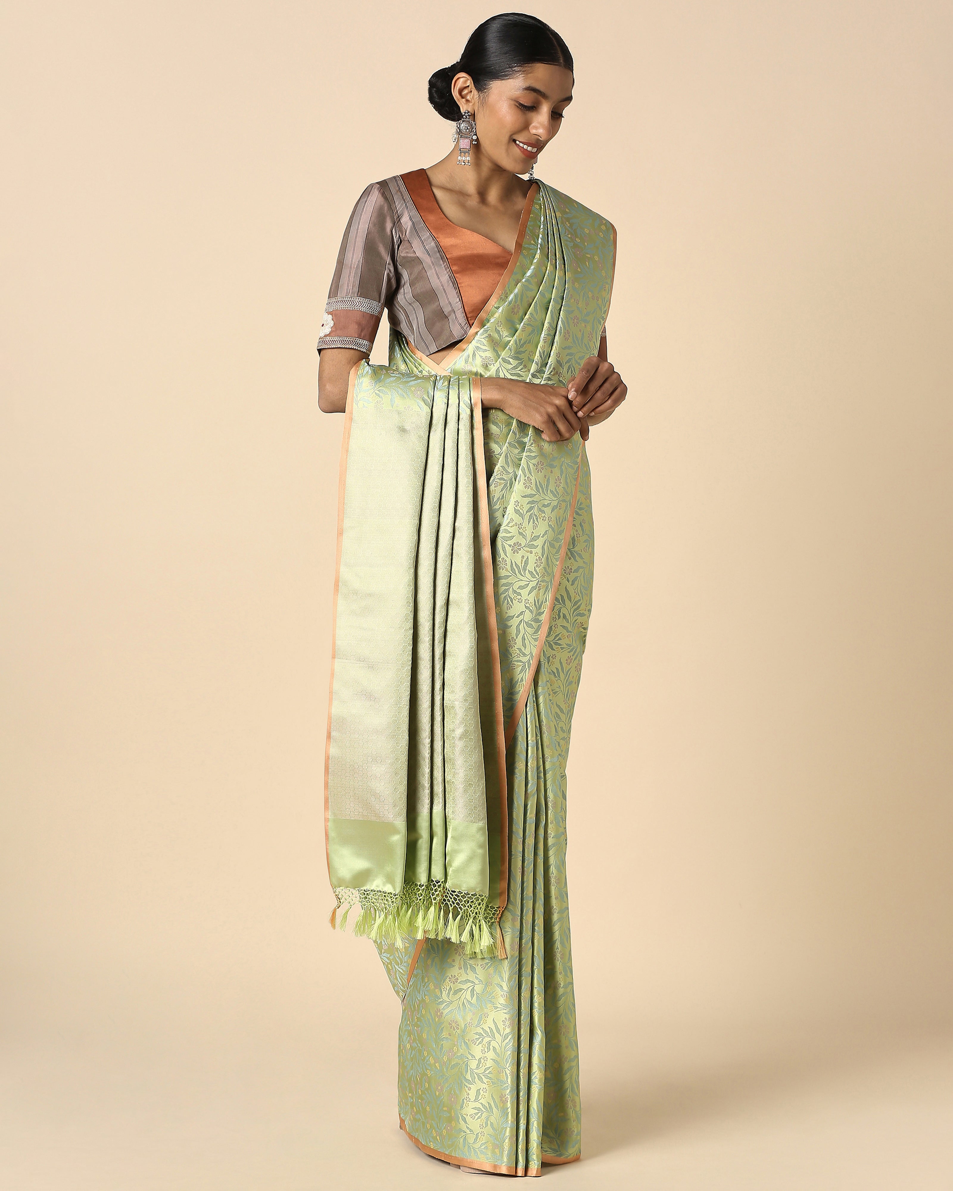 Aroh Banarasi Tanchoi Silk Saree