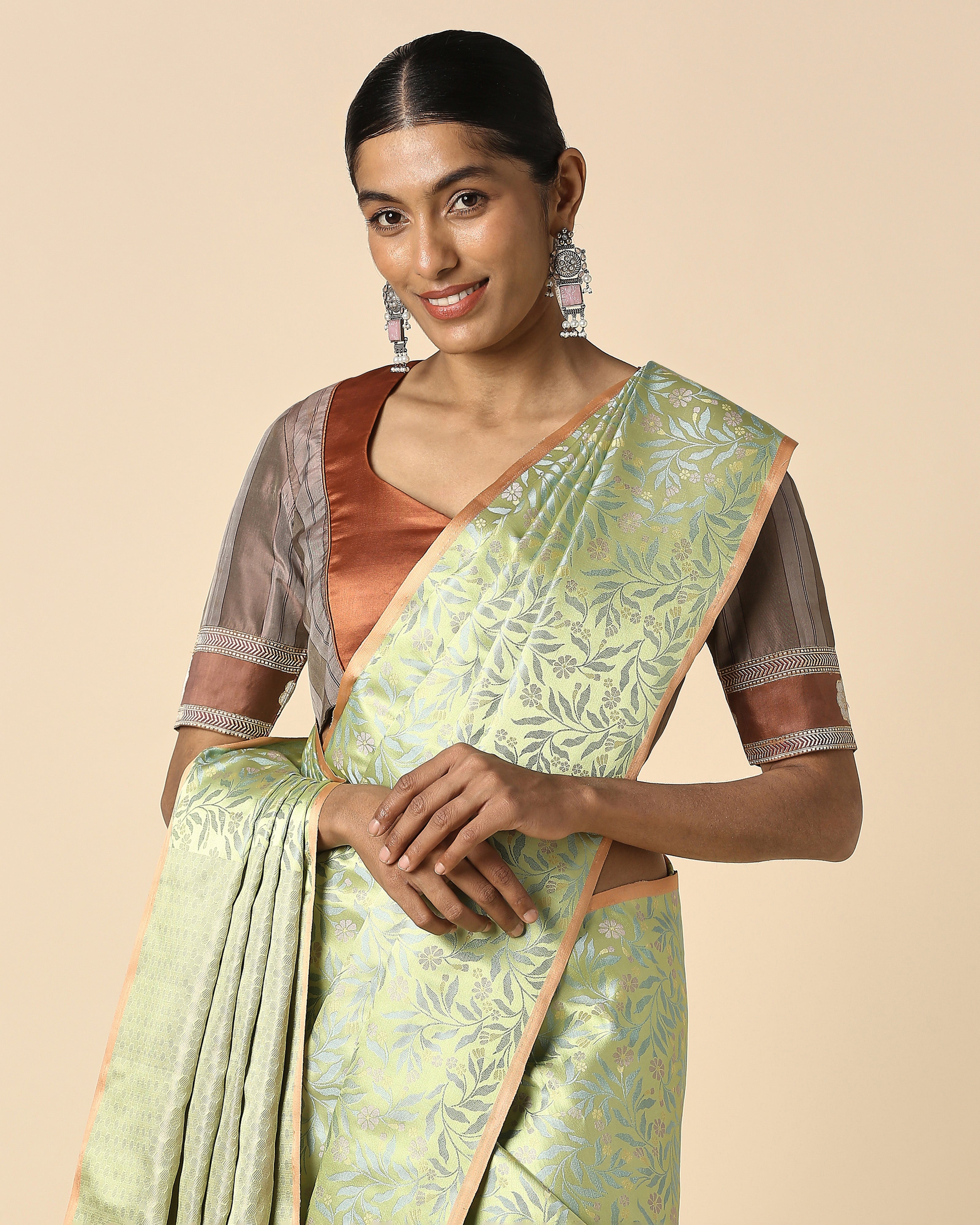 Aroh Banarasi Tanchoi Silk Saree