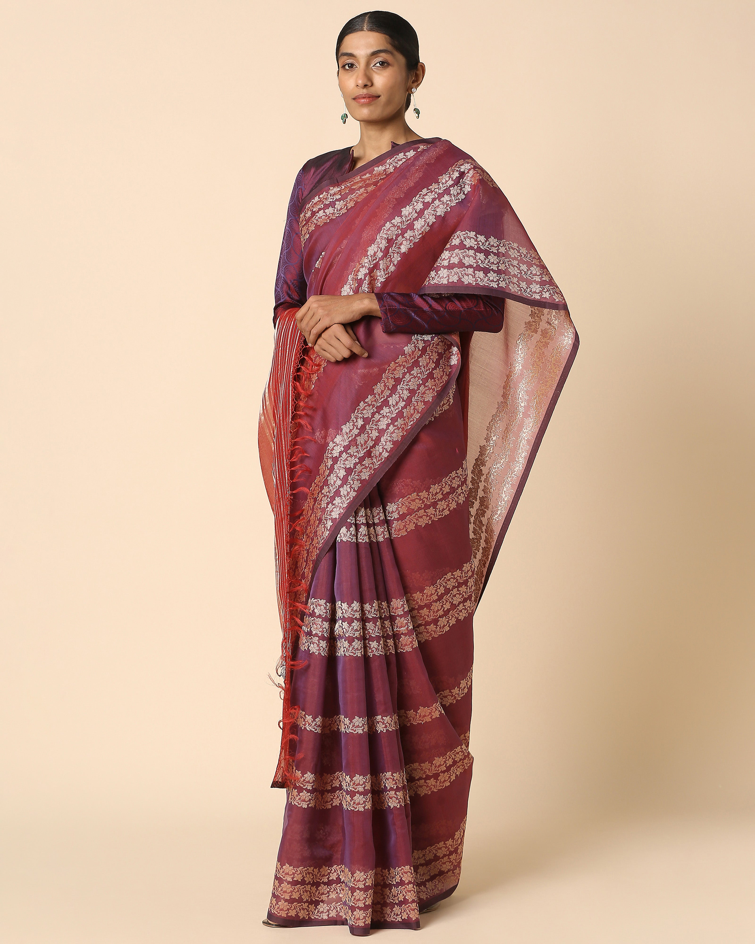 Oomna Banarasi Kadwa Silk Cotton Saree