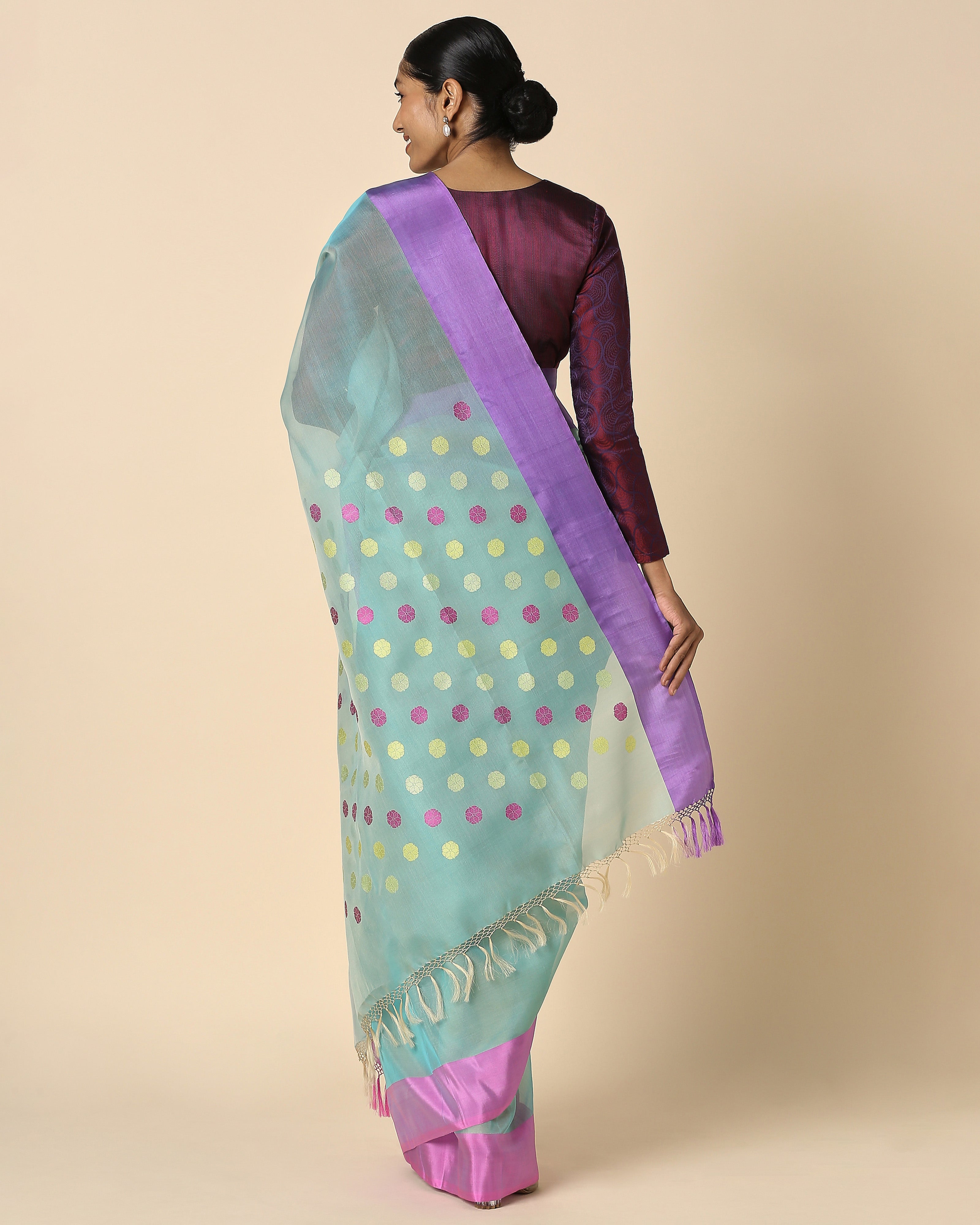 Rosemary Banarasi Kadwa Silk Saree