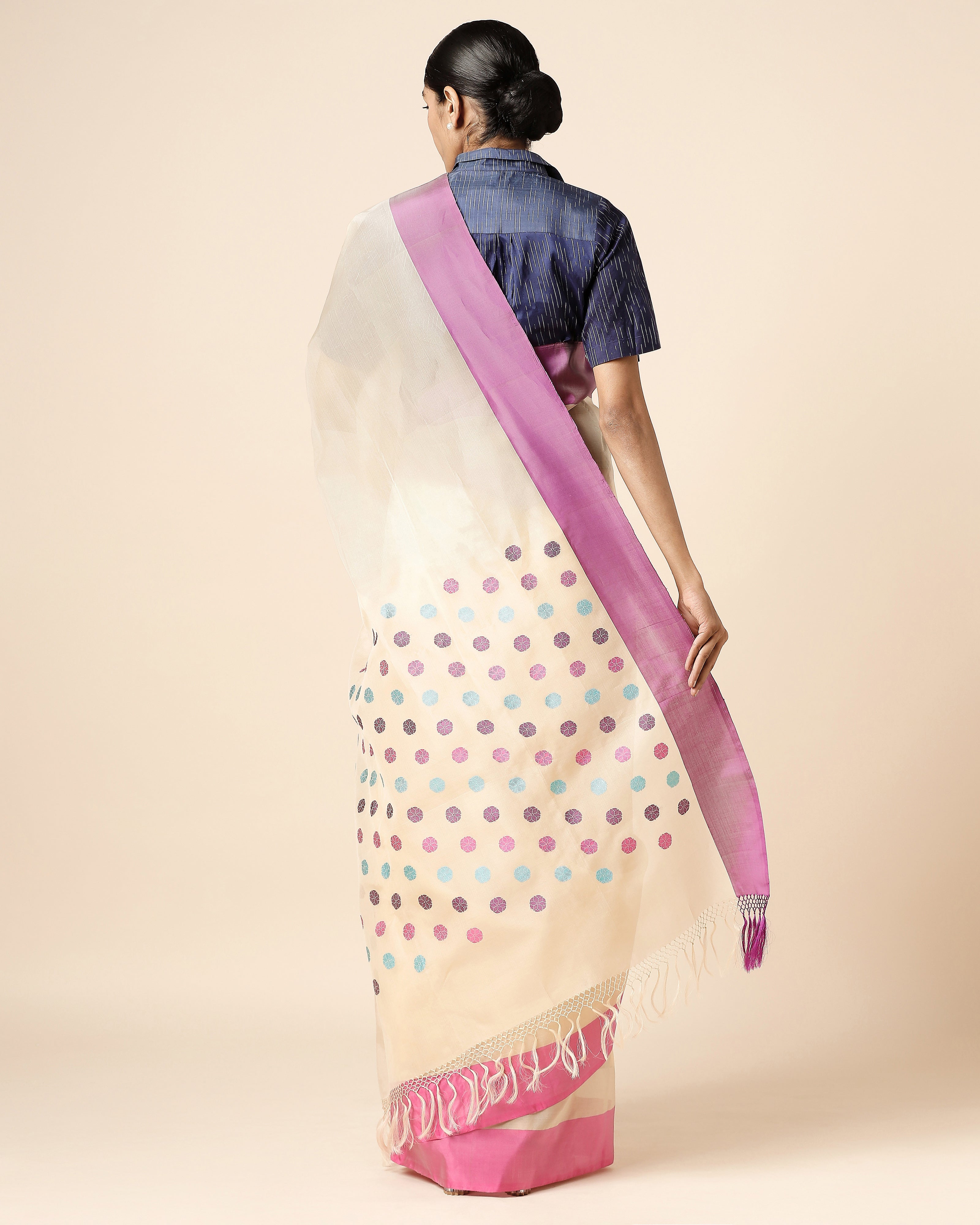 Rosemary Banarasi Kadwa Silk Saree