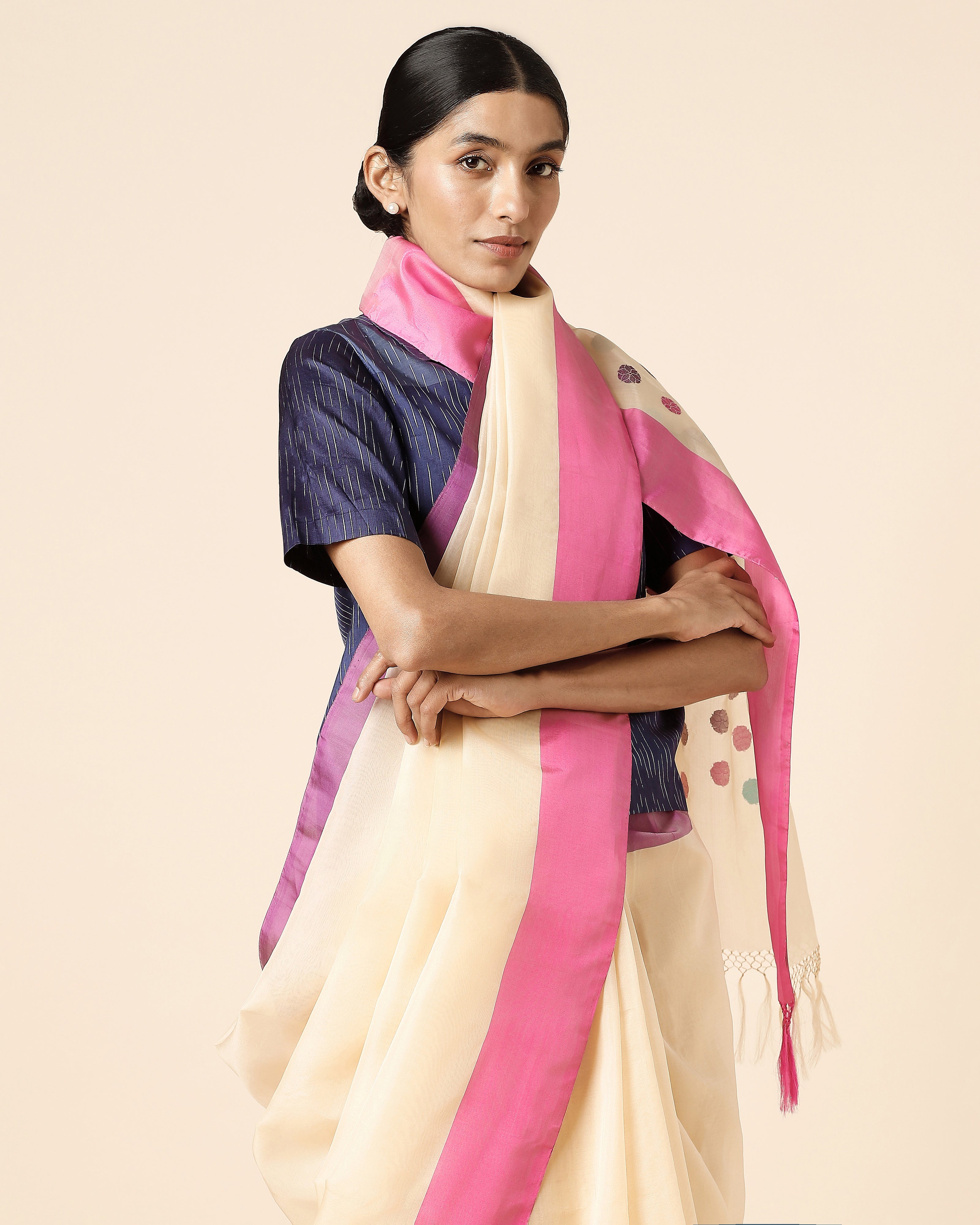 Rosemary Banarasi Kadwa Silk Saree