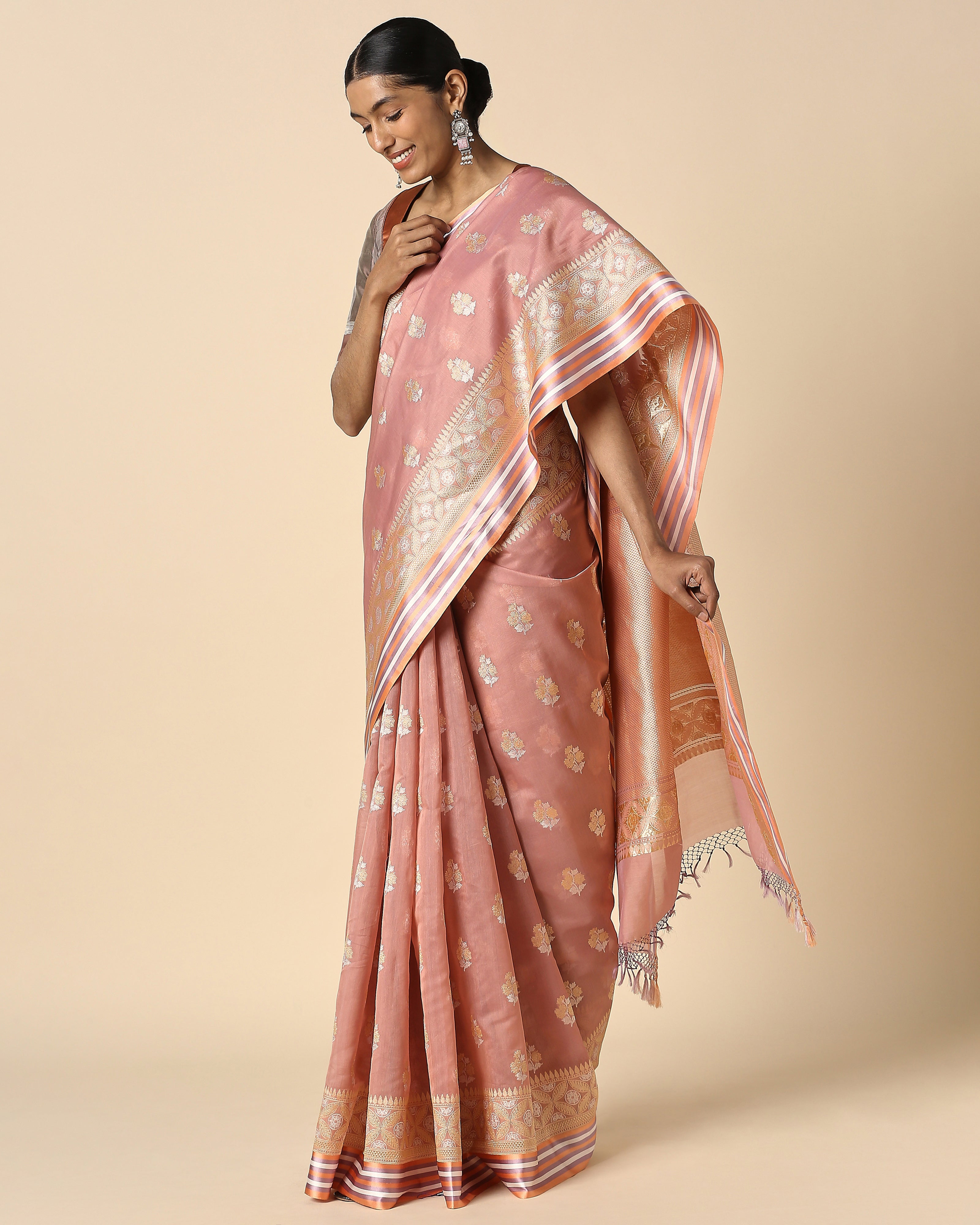 Tanzi Banarasi Kadwa Silk Cotton Saree