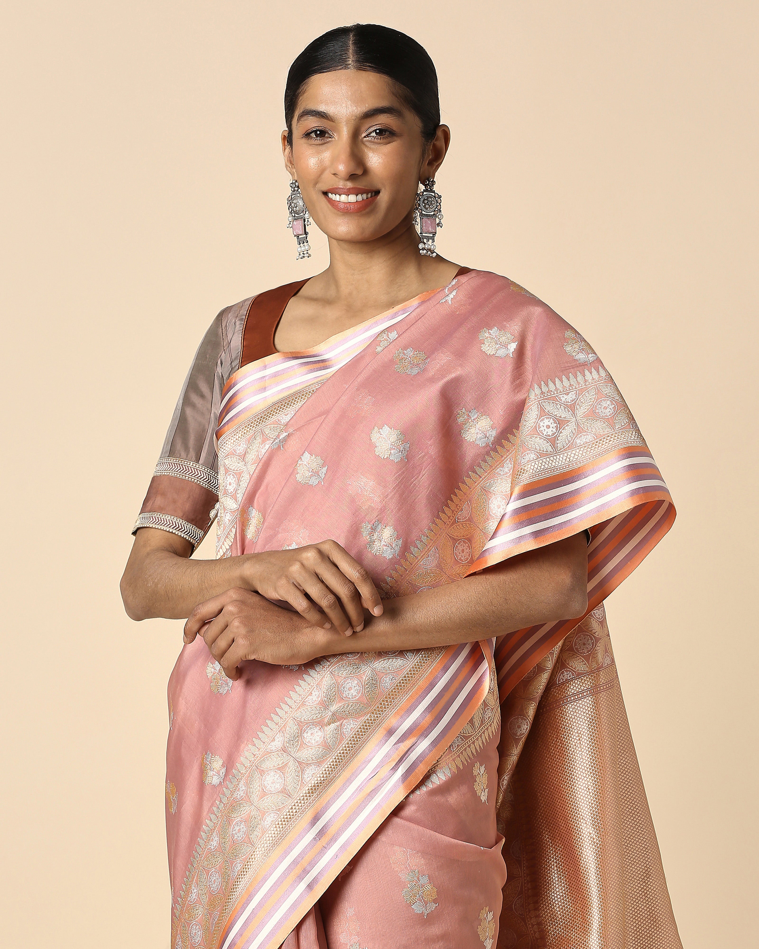 Tanzi Banarasi Kadwa Silk Cotton Saree