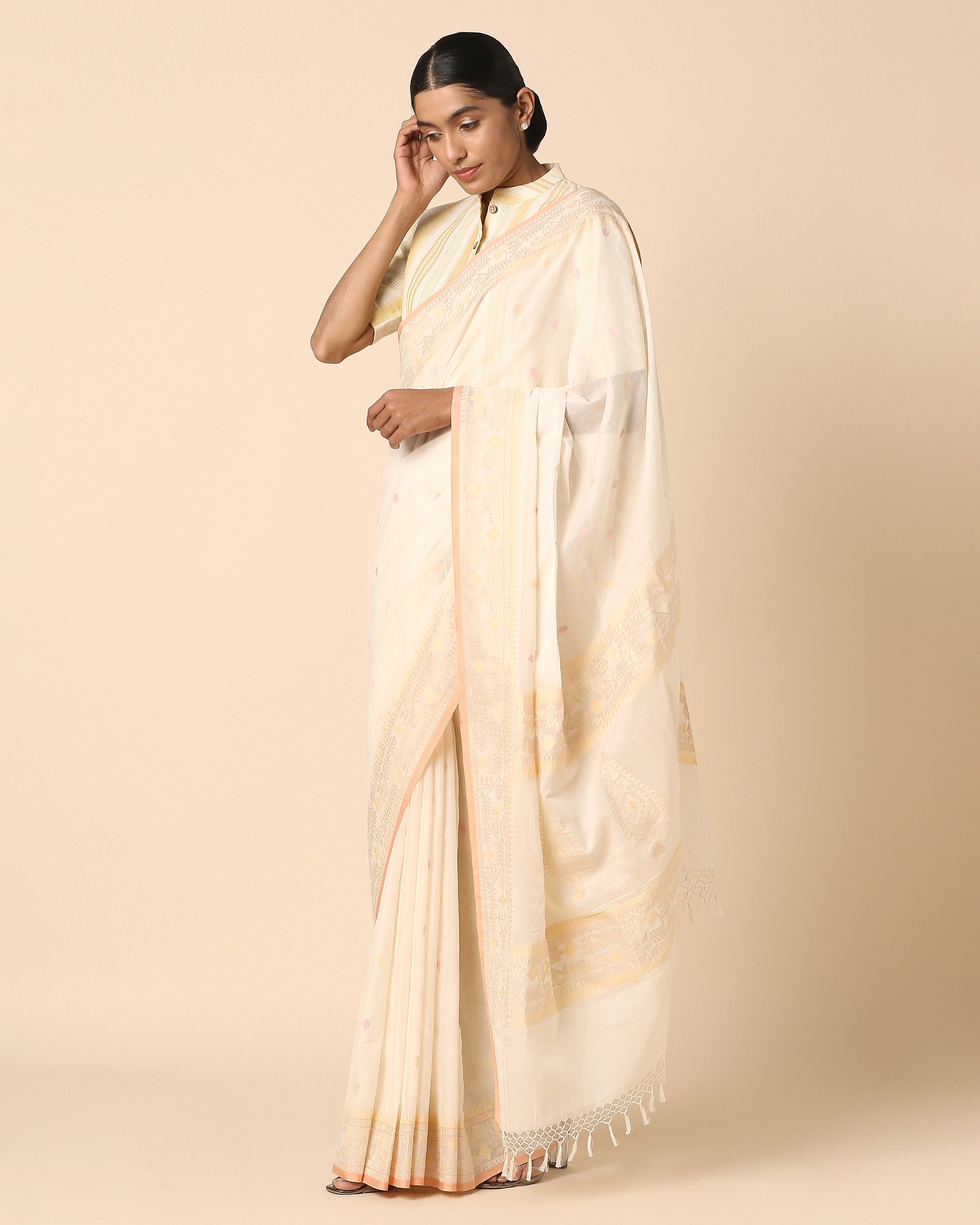 Shreenika Banarasi Kadwa Cotton Saree