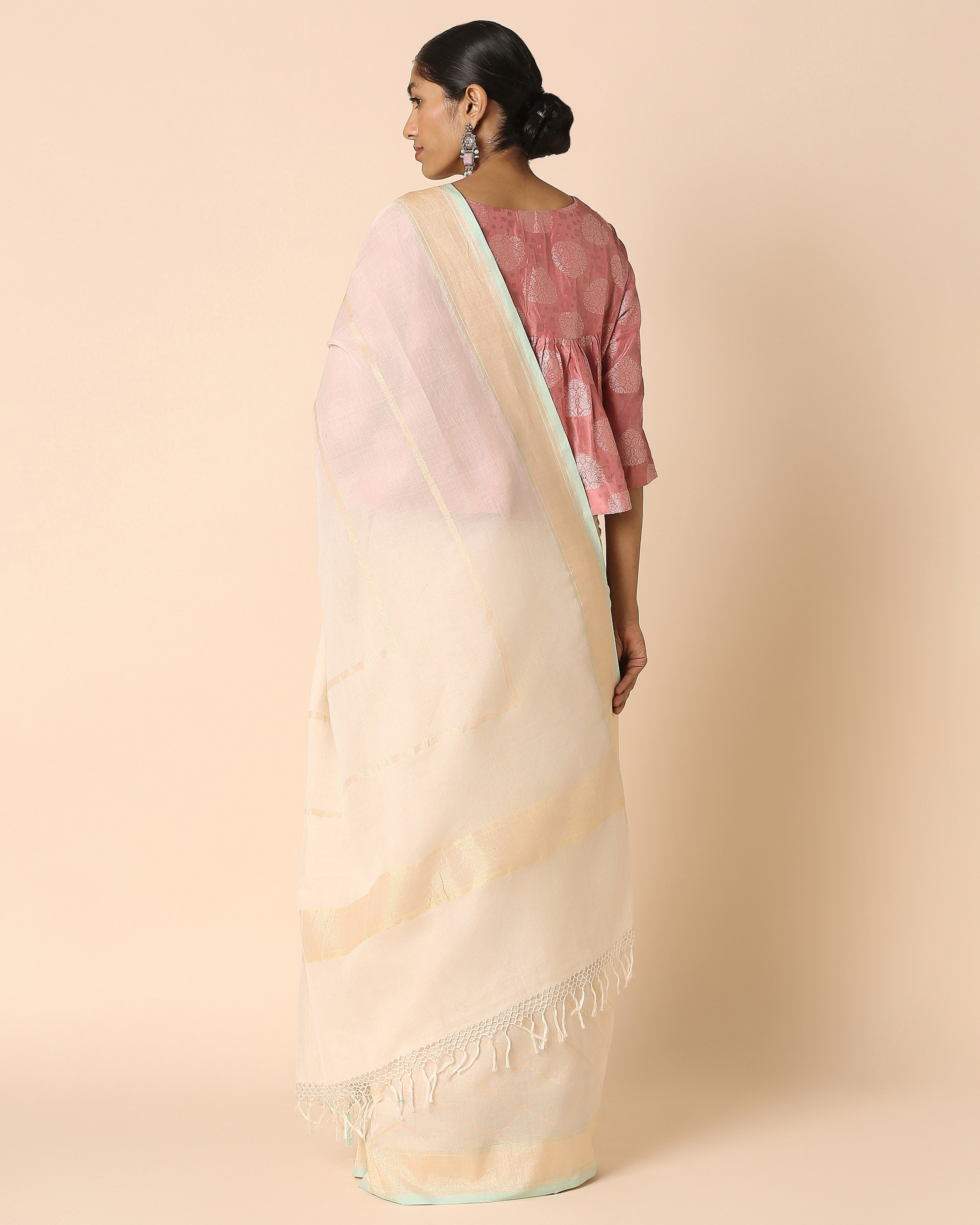 Nuvia Banarasi Jamdani Cotton Saree
