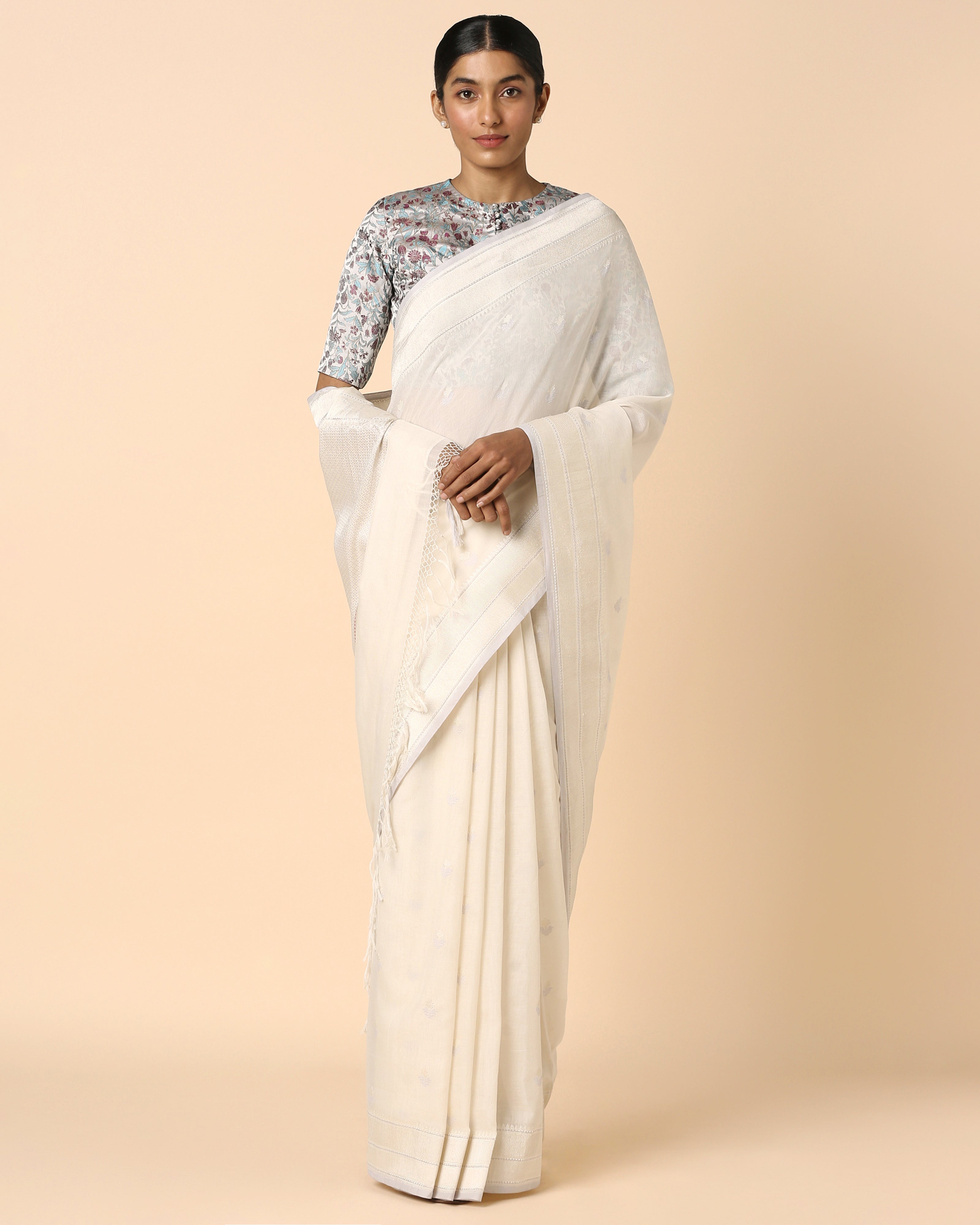 Parnika Banarasi Kadwa Cotton Saree