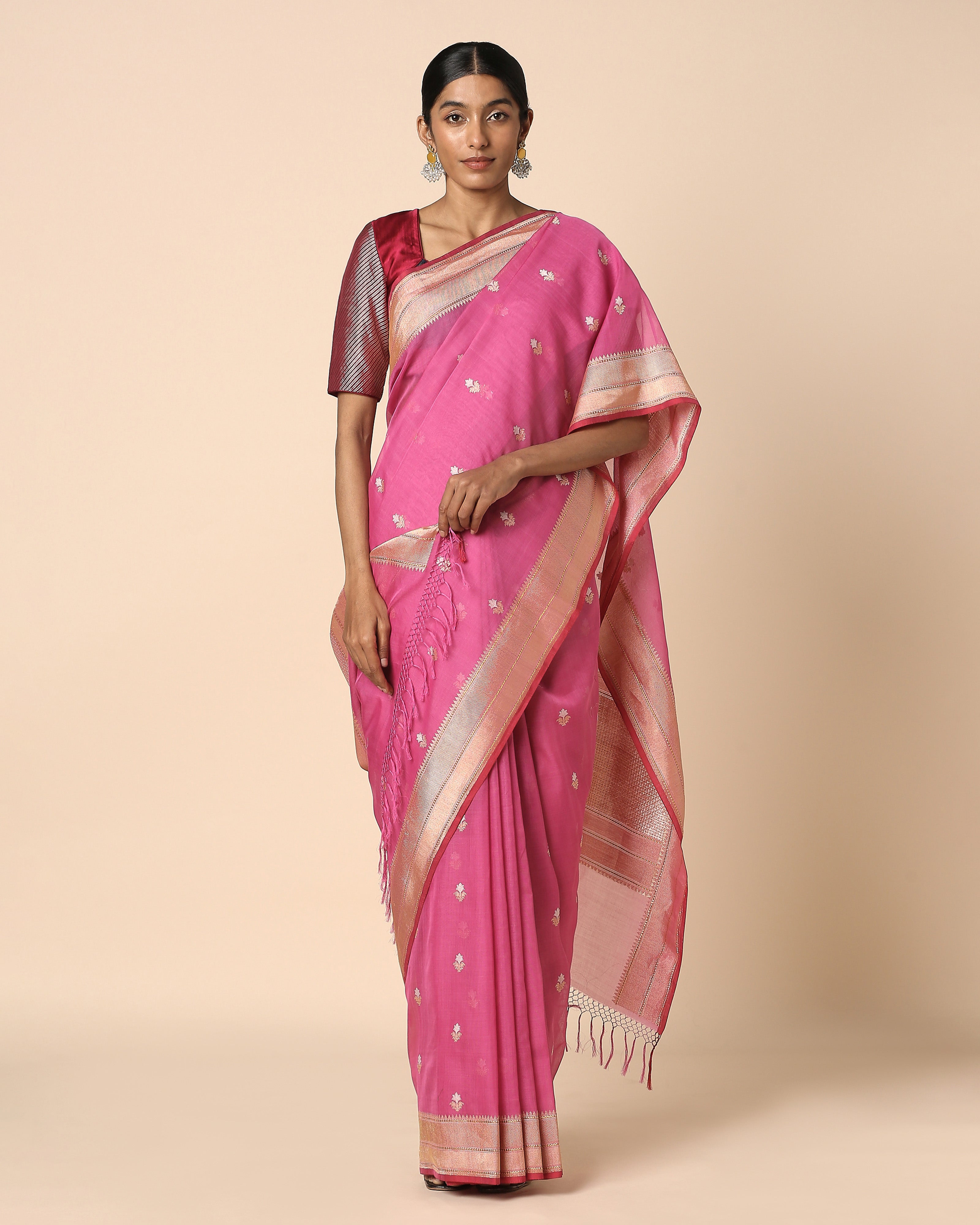 Parnika Banarasi Kadwa Cotton Saree