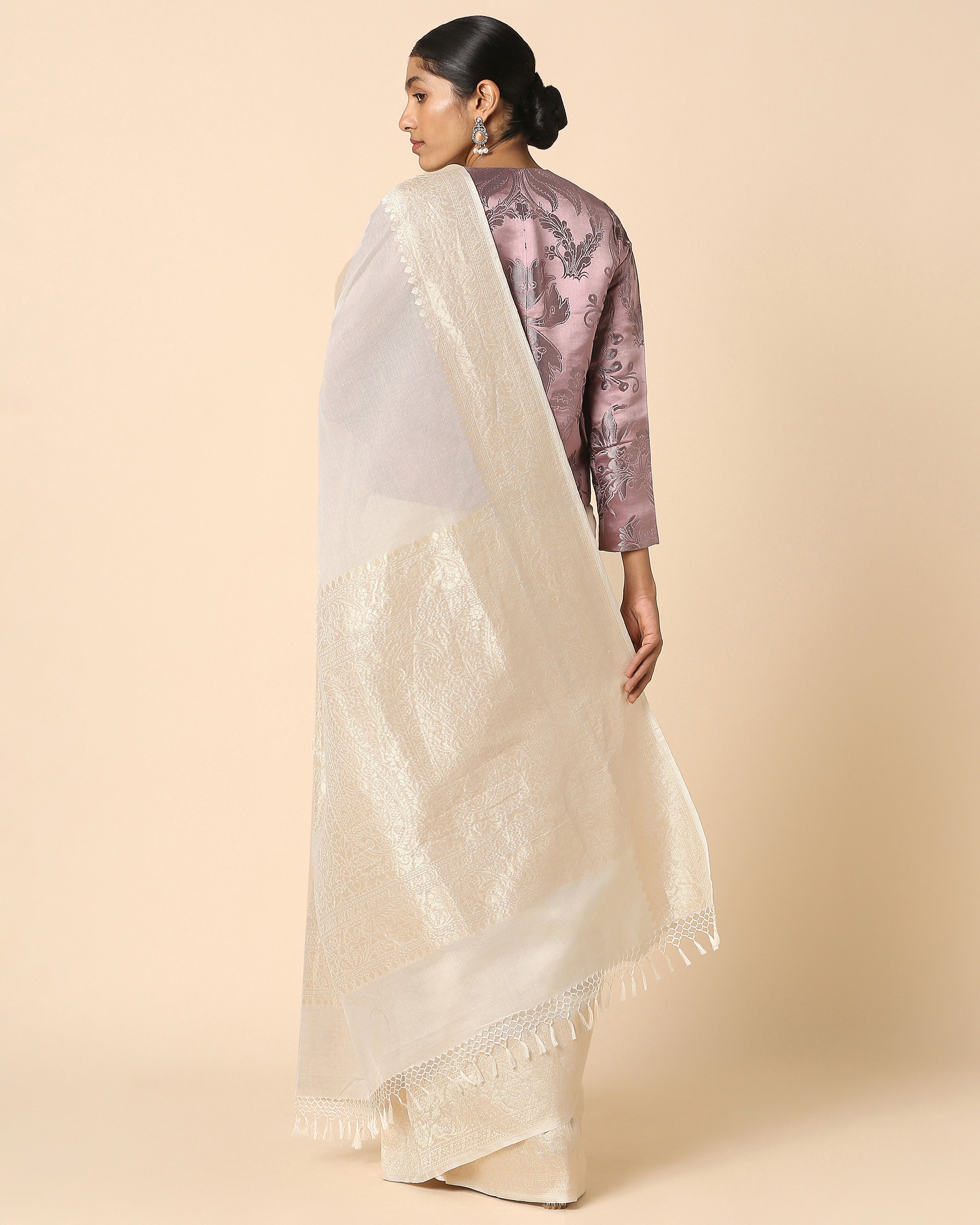 Rosa Banarasi Kadwa Cotton Saree