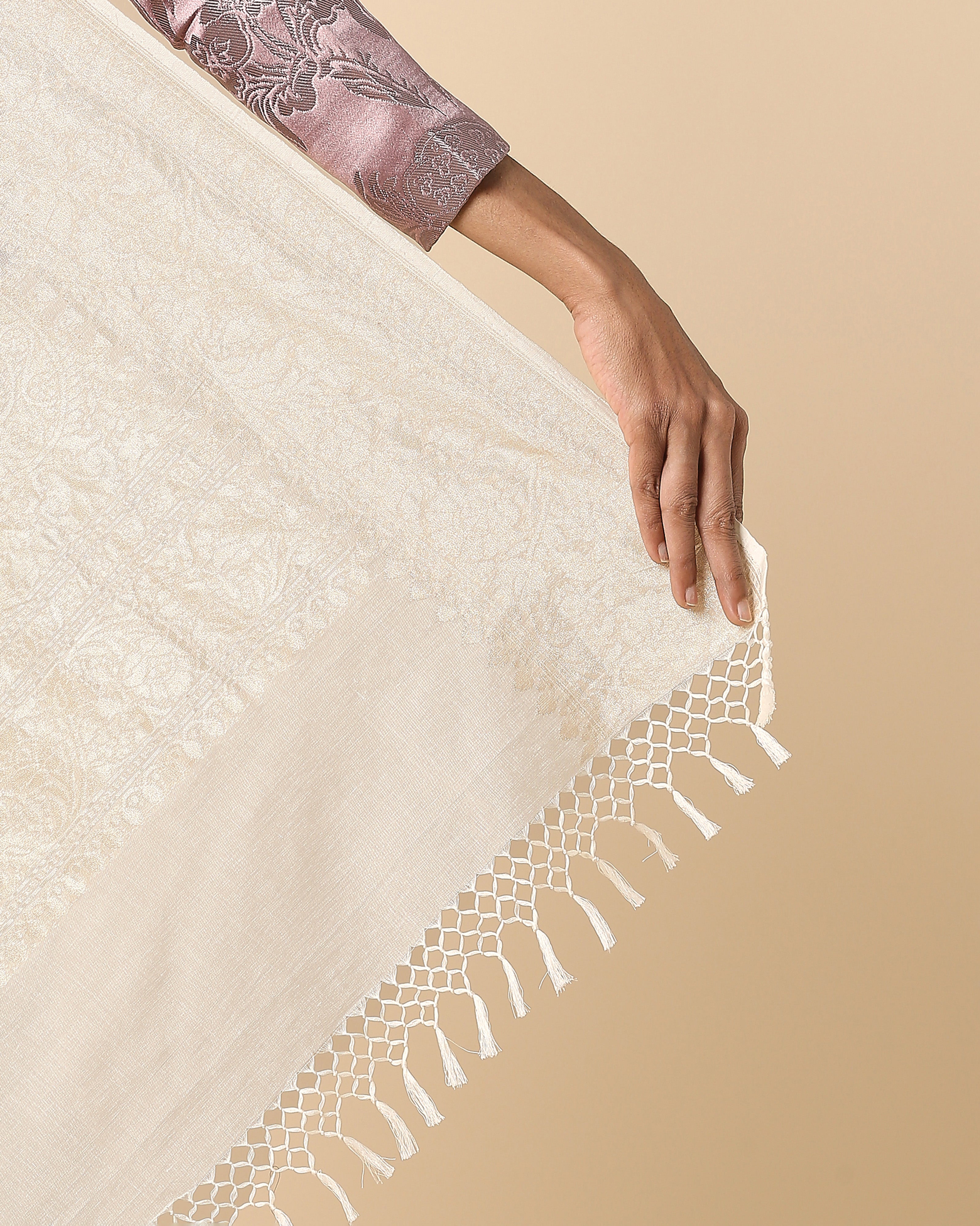 Rosa Banarasi Kadwa Cotton Saree