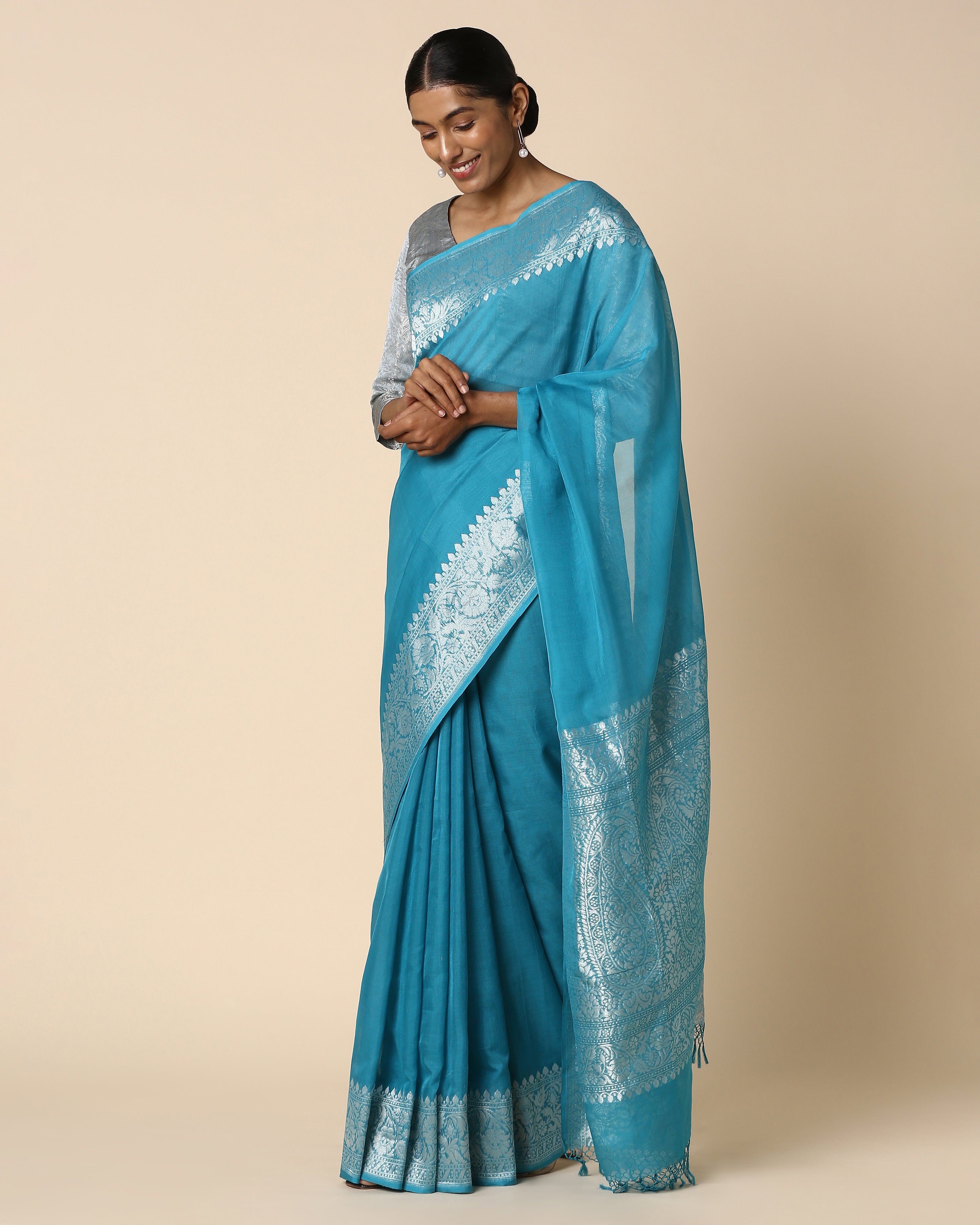 Rosa Banarasi Kadwa Cotton Saree