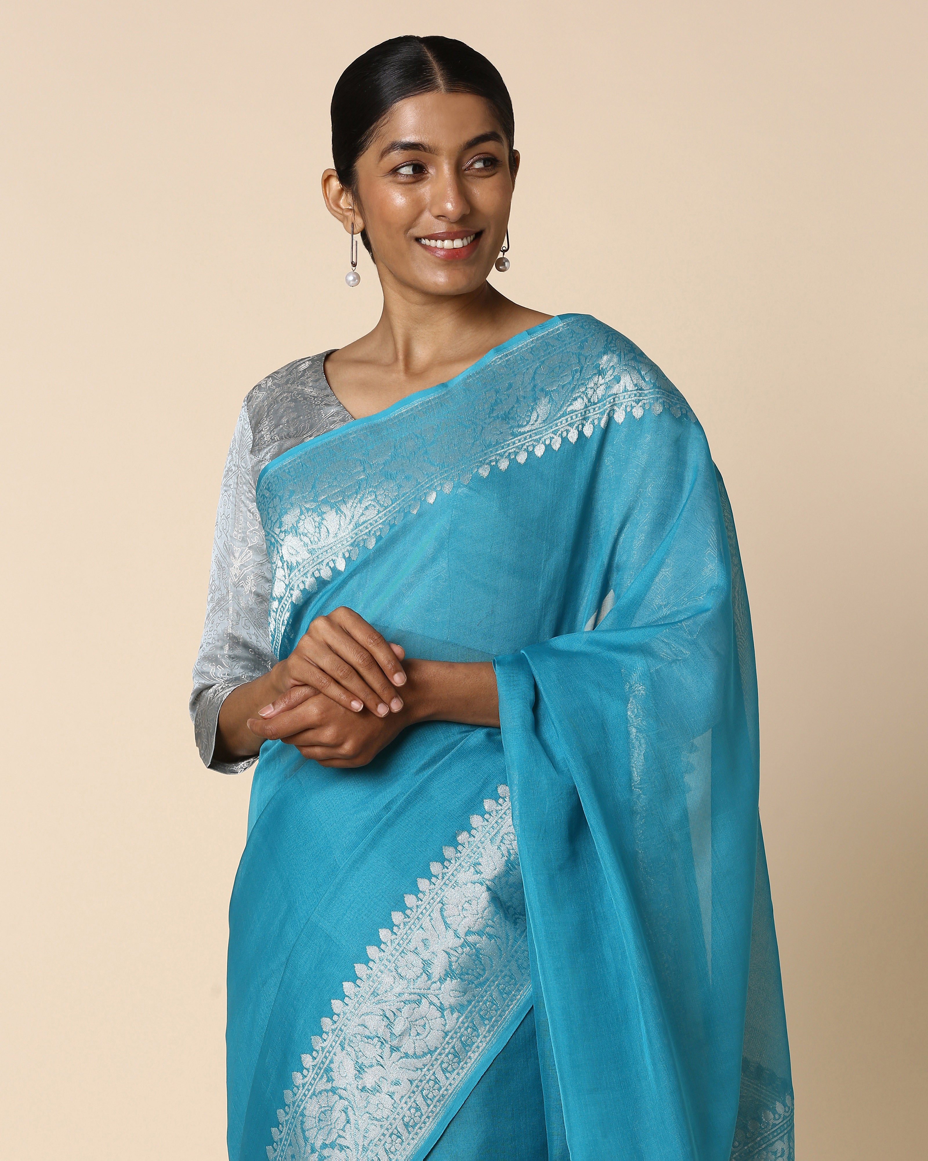 Rosa Banarasi Kadwa Cotton Saree