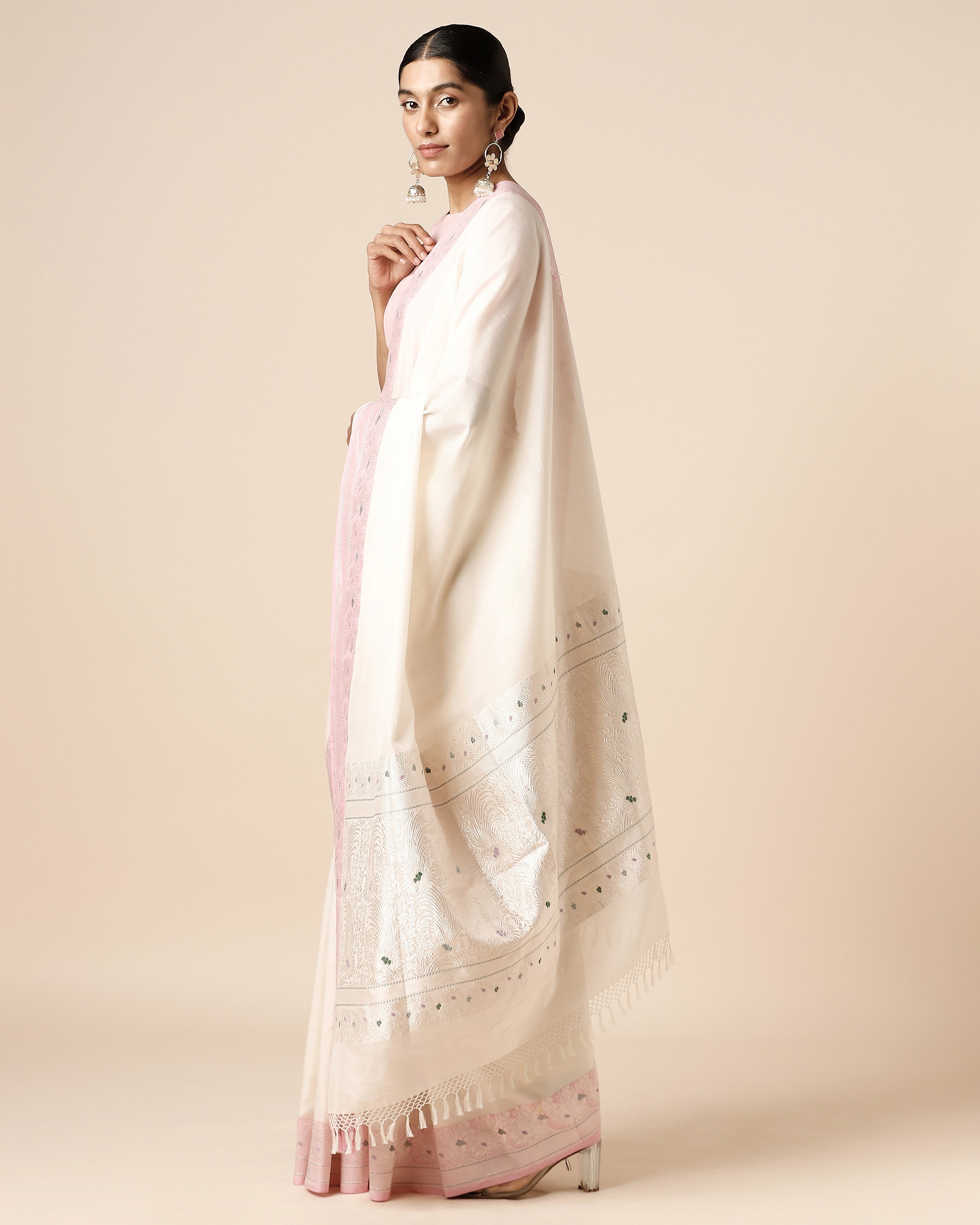 Mandara Banarasi Kadwa Cotton Saree