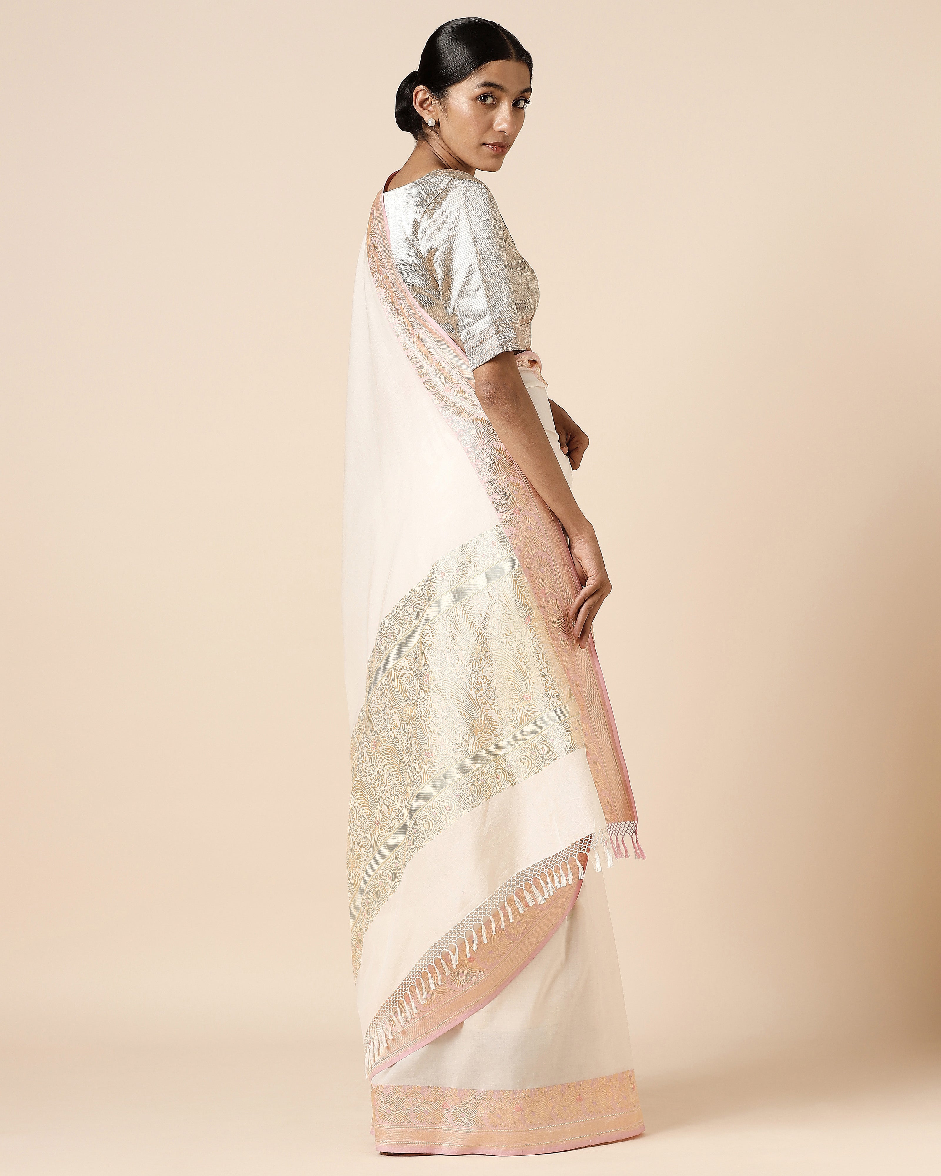 Mandara Banarasi Kadwa Cotton Saree