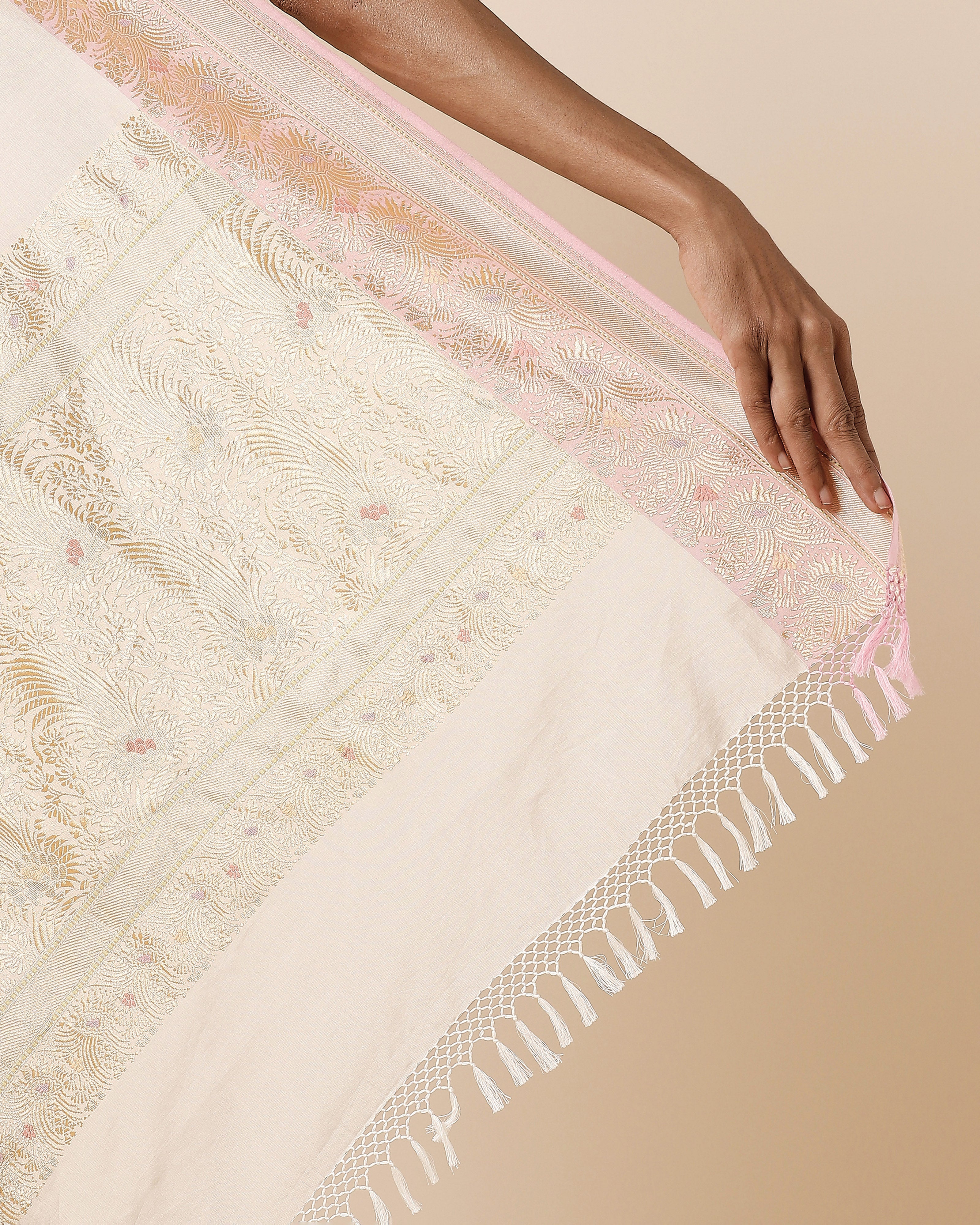Mandara Banarasi Kadwa Cotton Saree