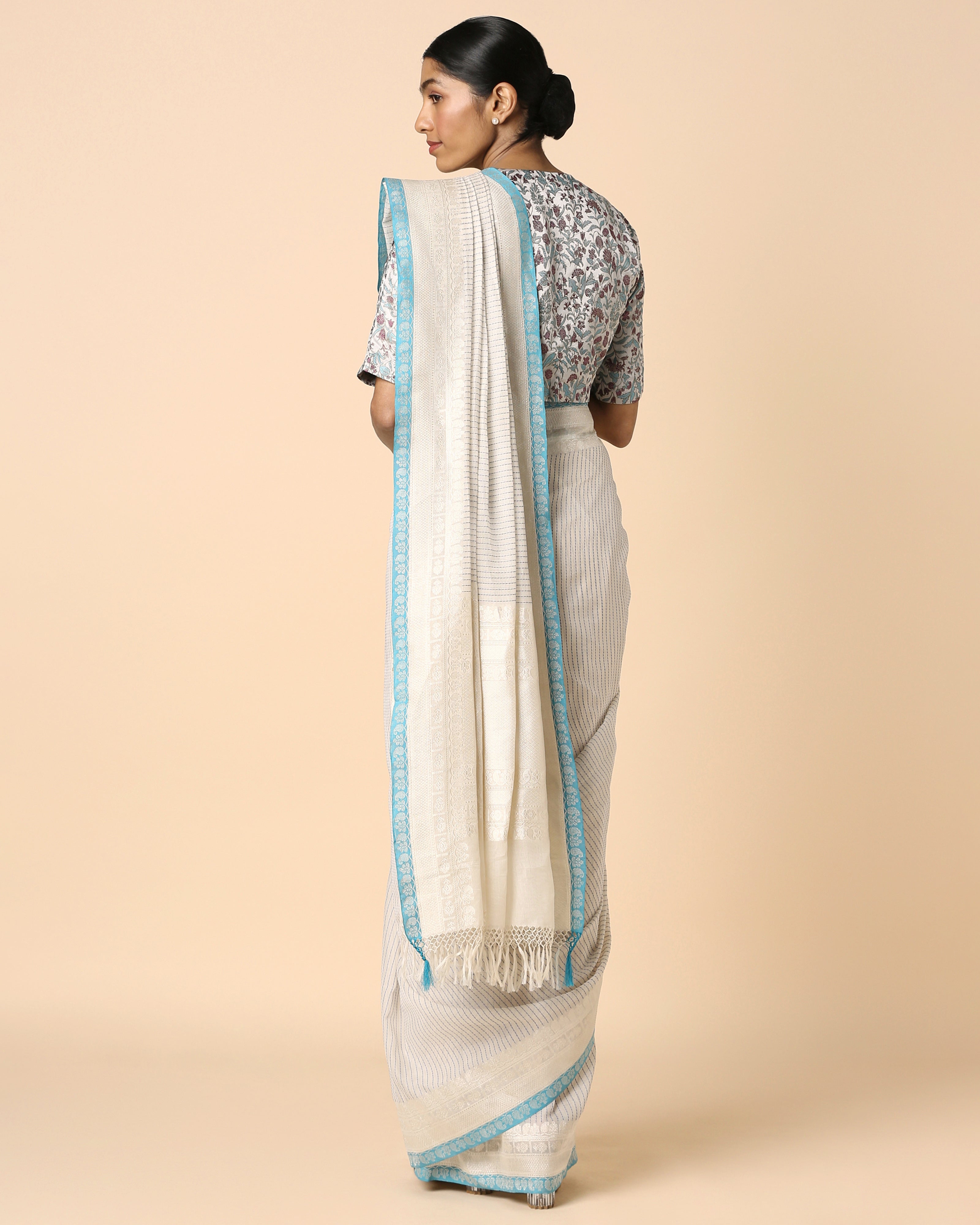 Atiana Banarasi Kadwa Cotton Saree
