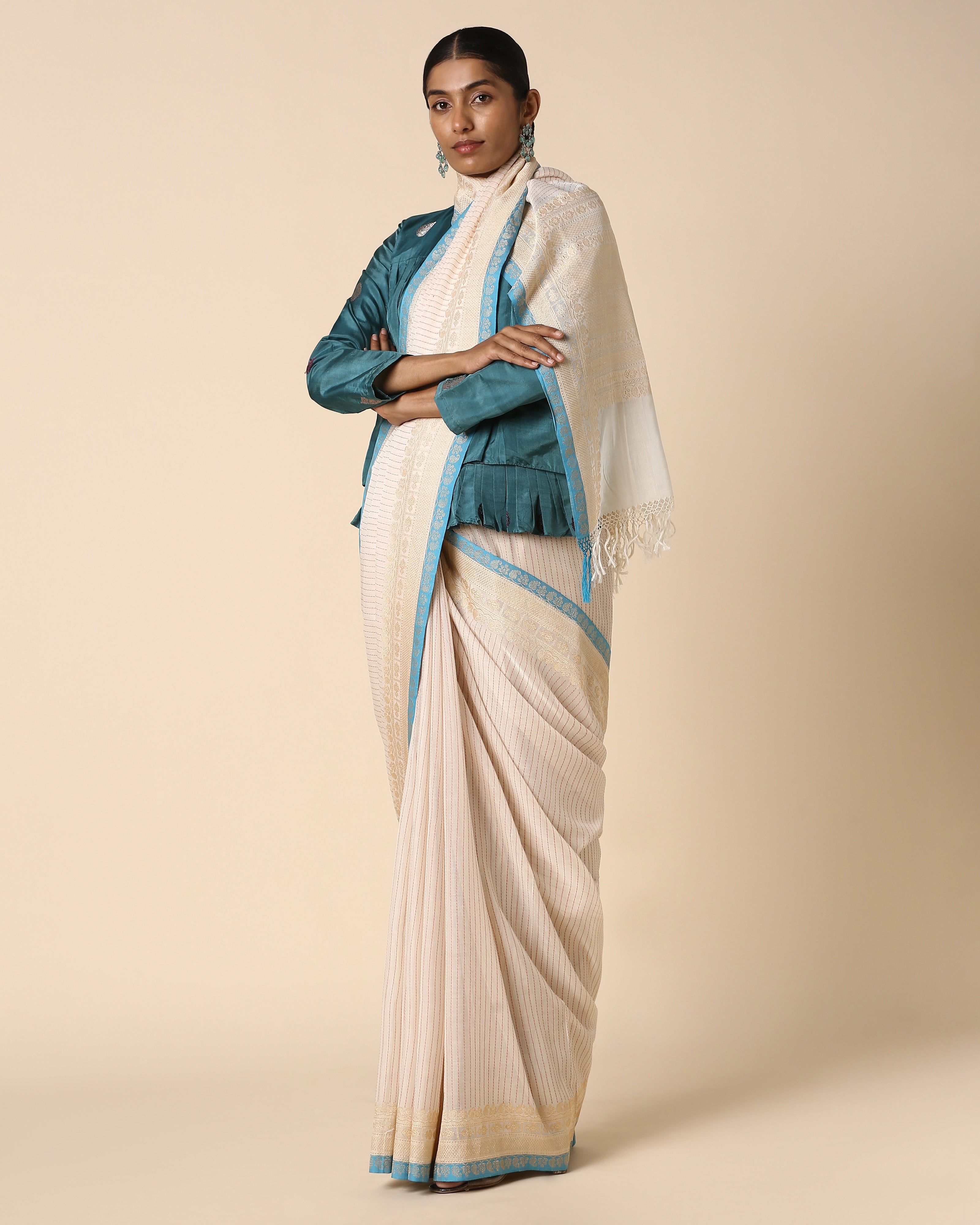 Atiana Banarasi Kadwa Cotton Saree