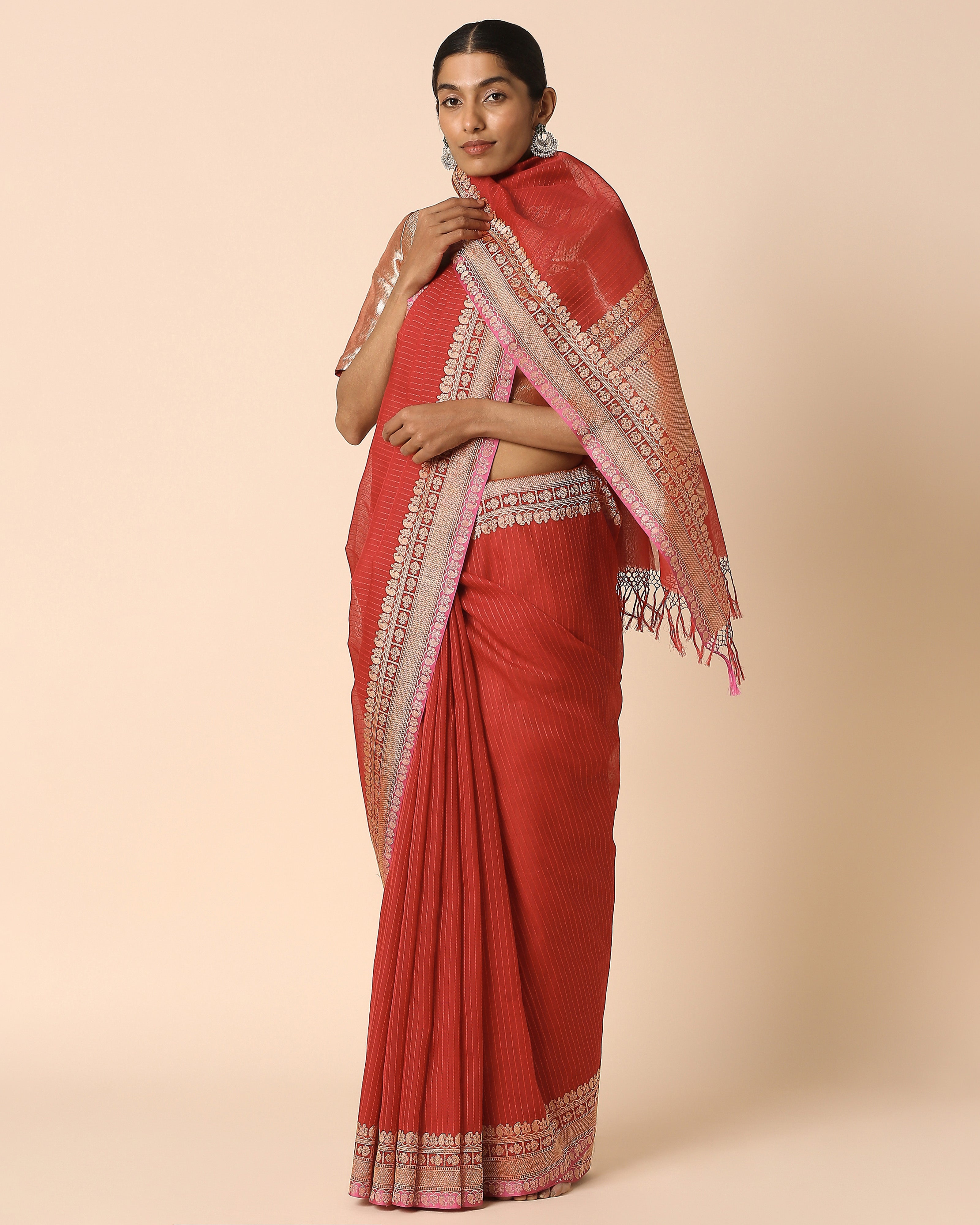 Atiana Banarasi Kadwa Cotton Saree