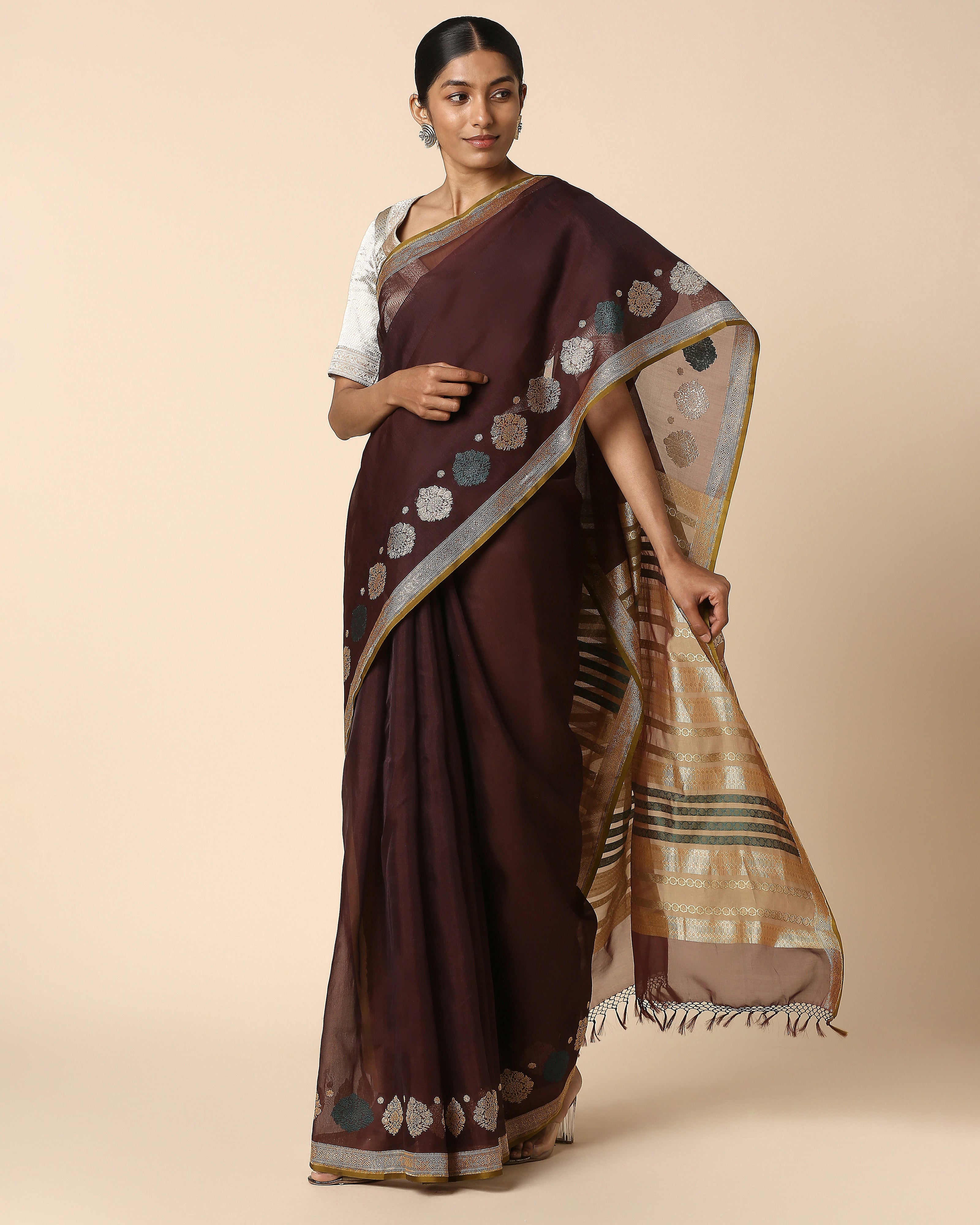 Hema Banarasi Kadwa Cotton Saree