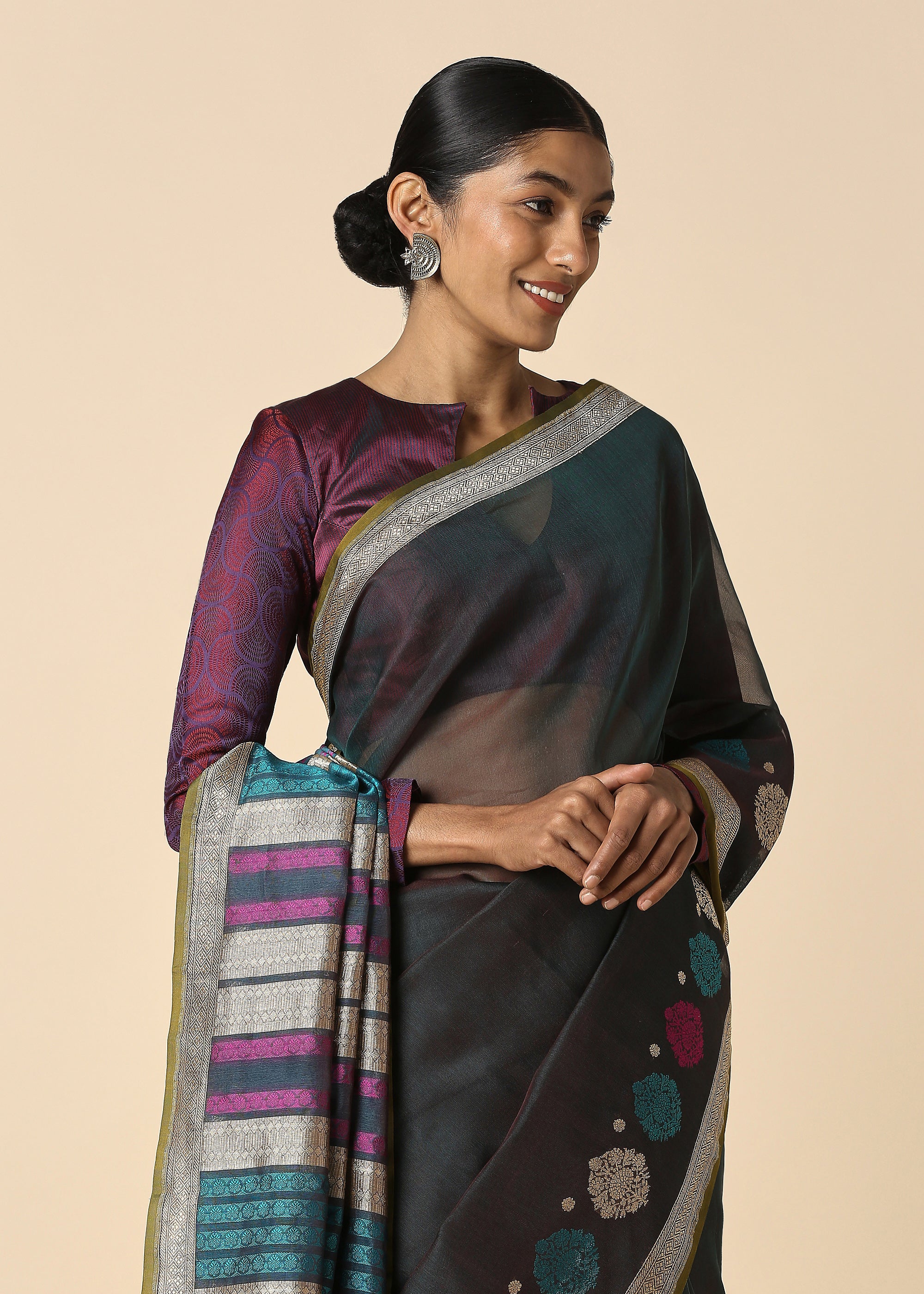 Hema Banarasi Kadwa Cotton Saree