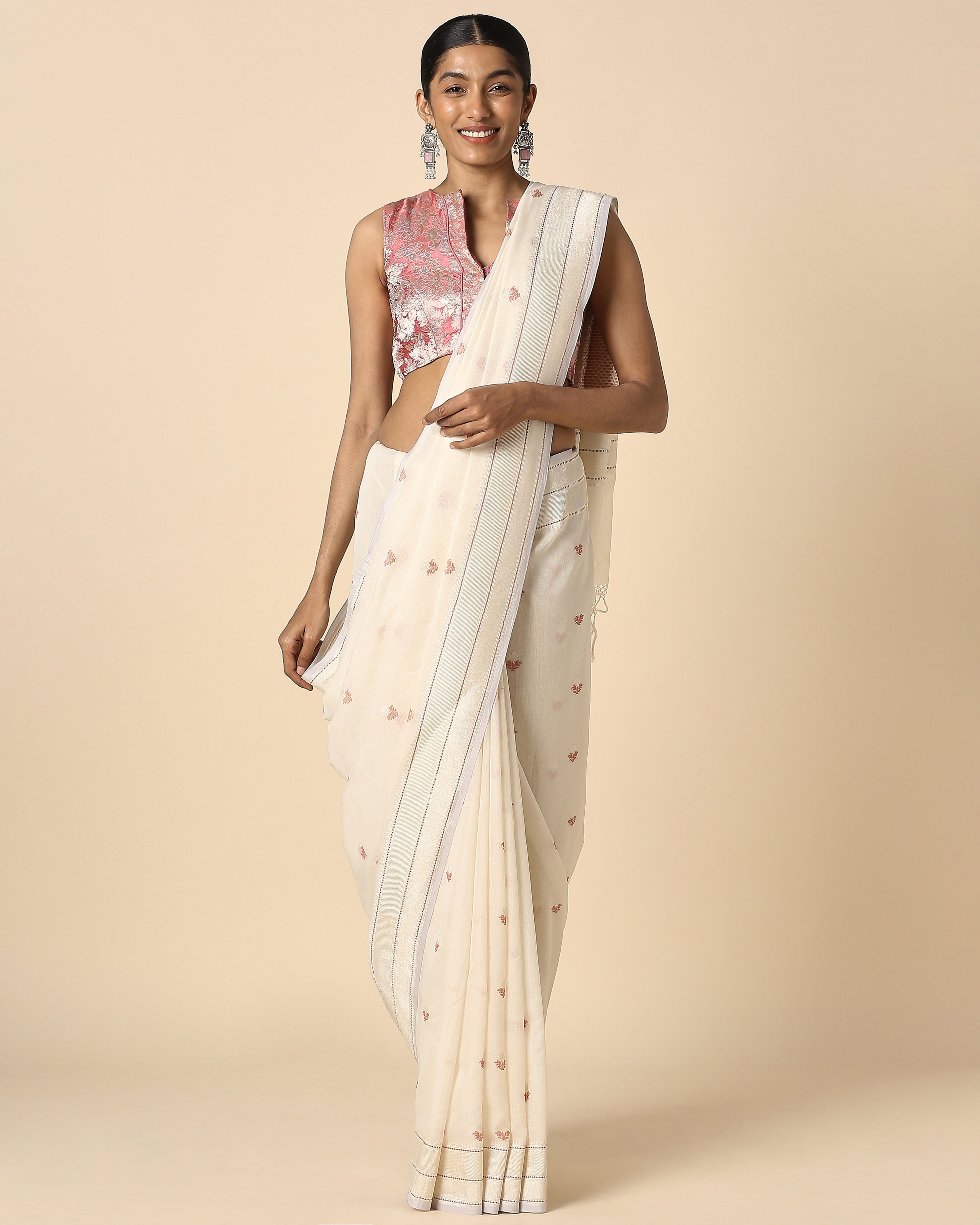 Parnika Banarasi Kadwa Cotton Saree