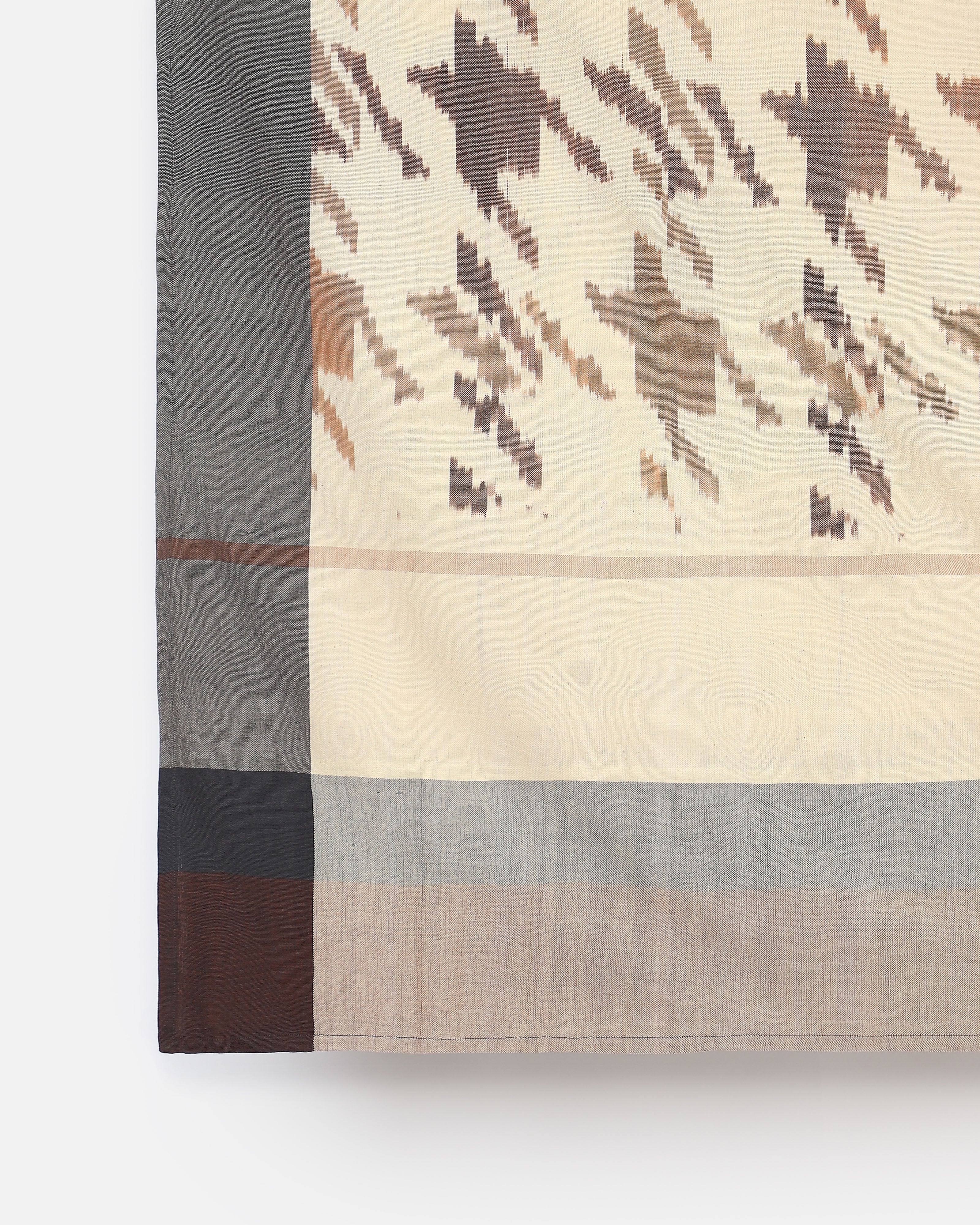 Chetan Pochampally Warp Ikat Cotton Bed Cover