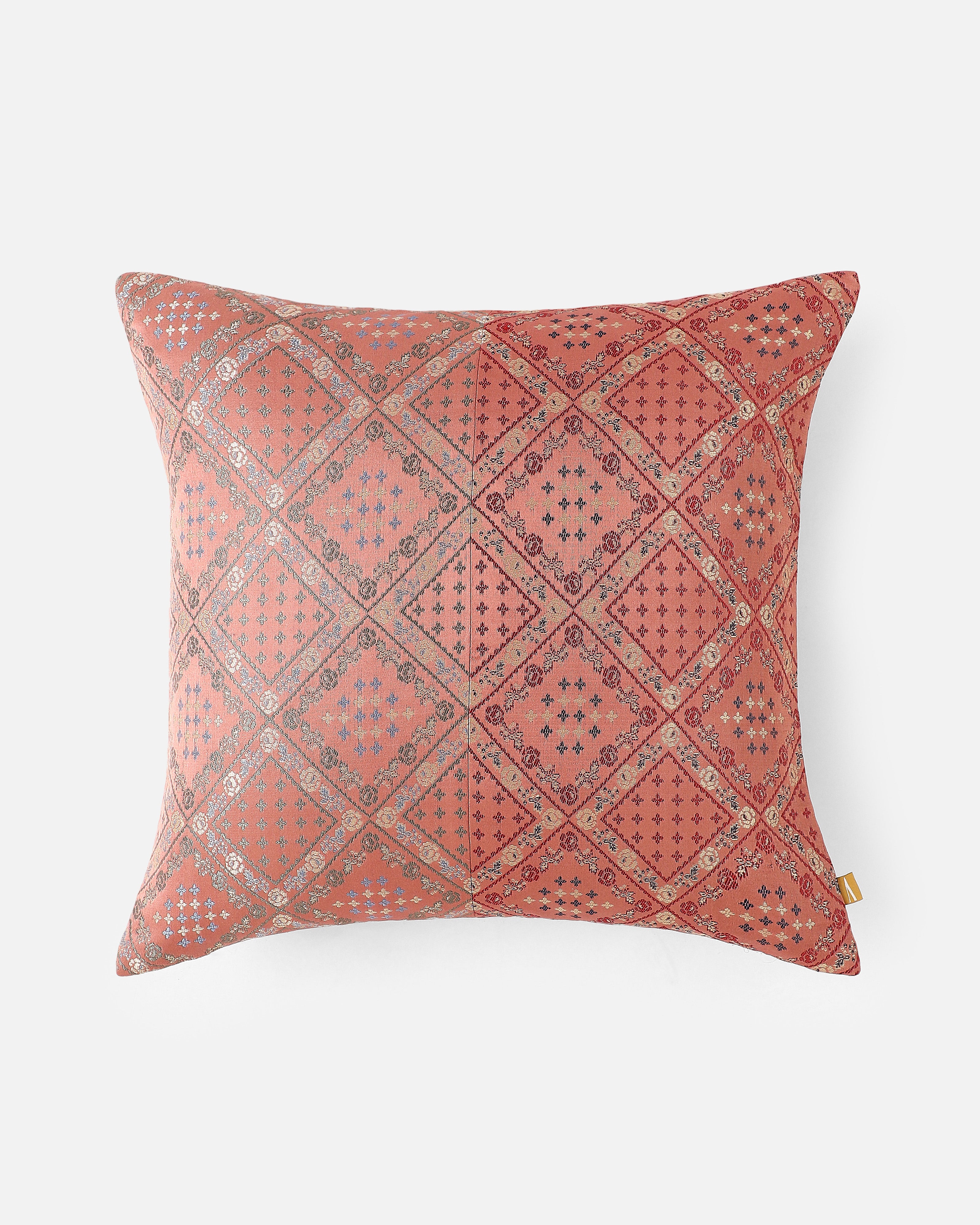 Nikeeta Banarasi Satin Brocade Silk Viscose Cushion Cover