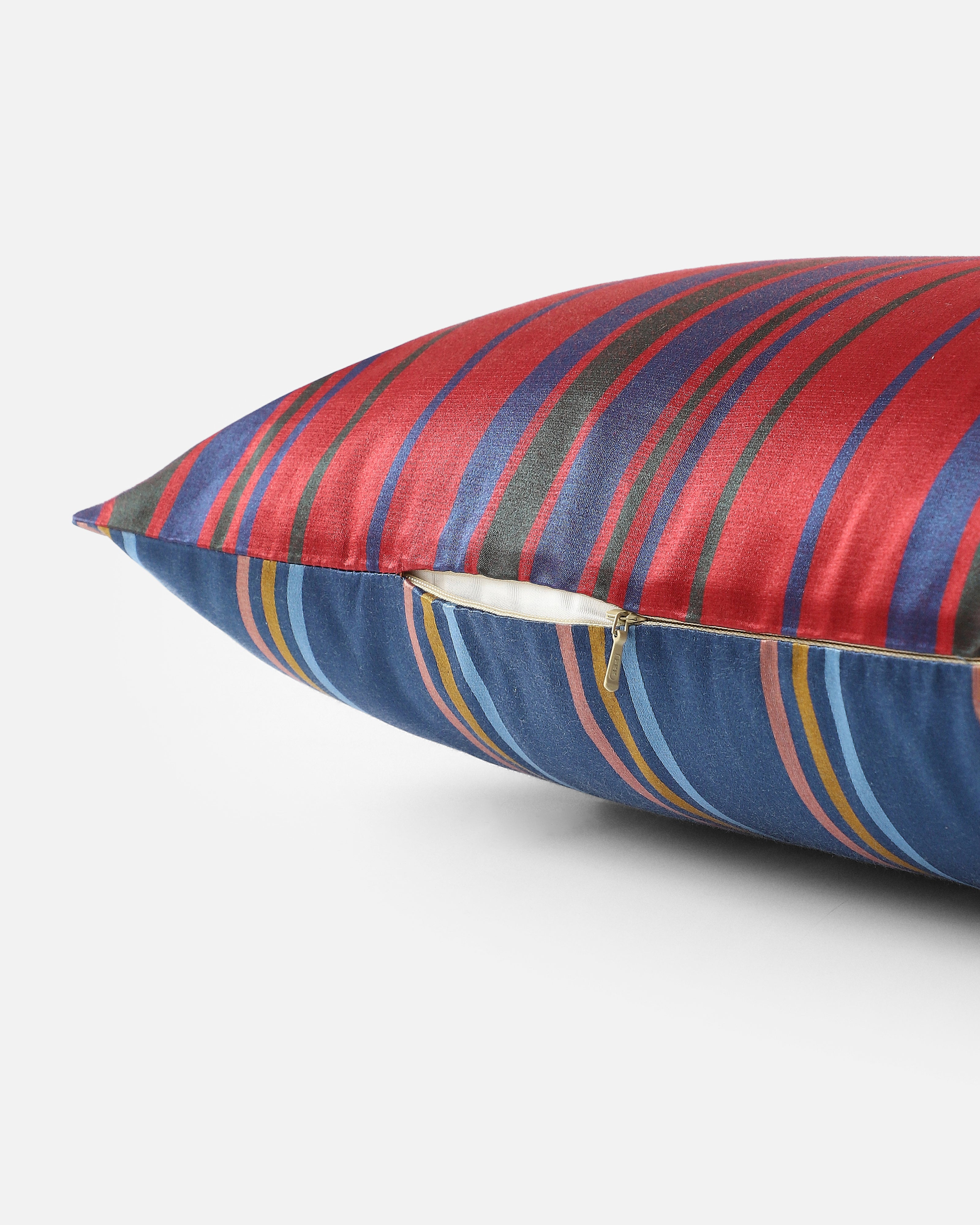 Riddle Banarasi Satin Silk Cotton Cushion Cover