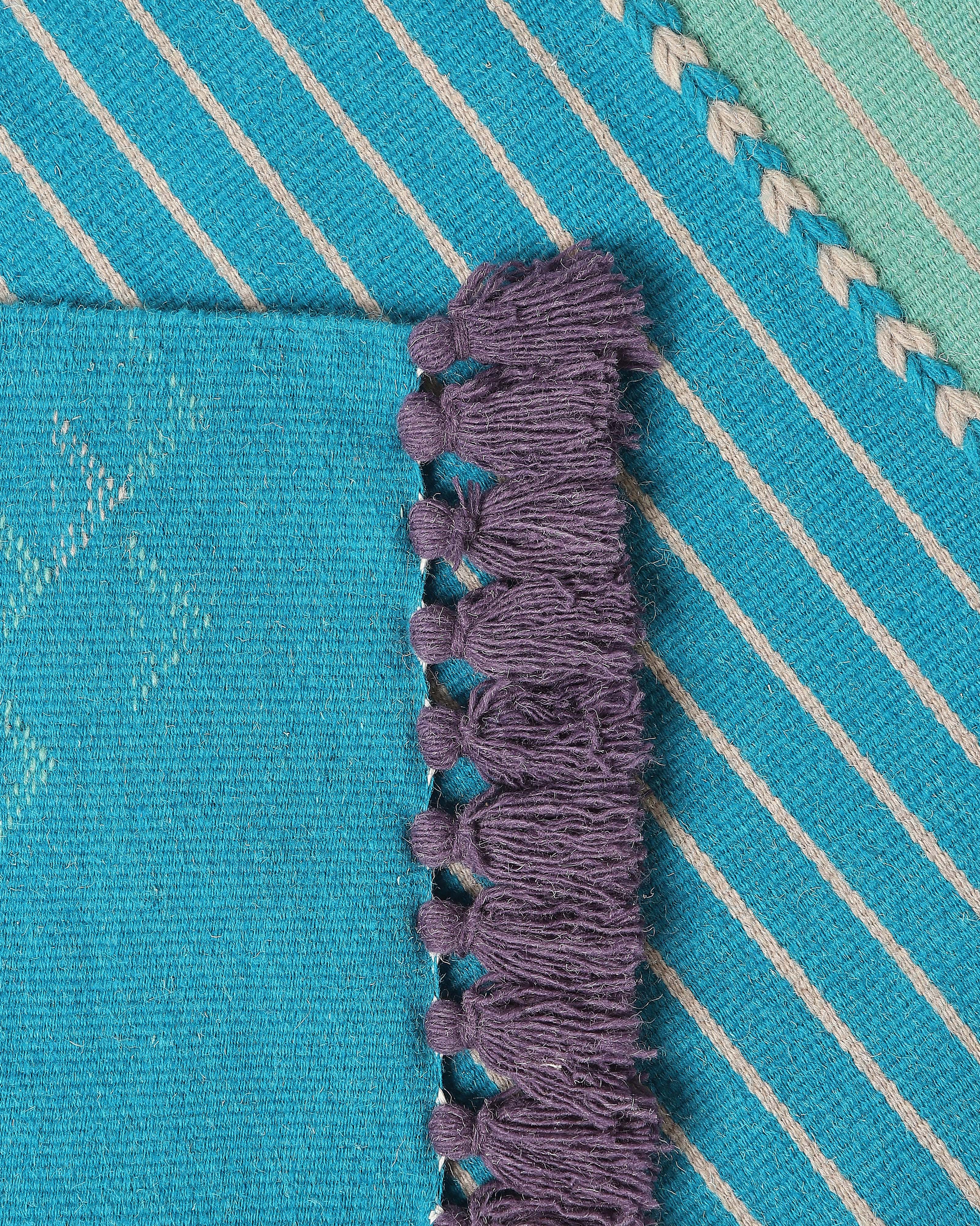 Viraj Bhujodi Extra Weft Cotton Wool Rug