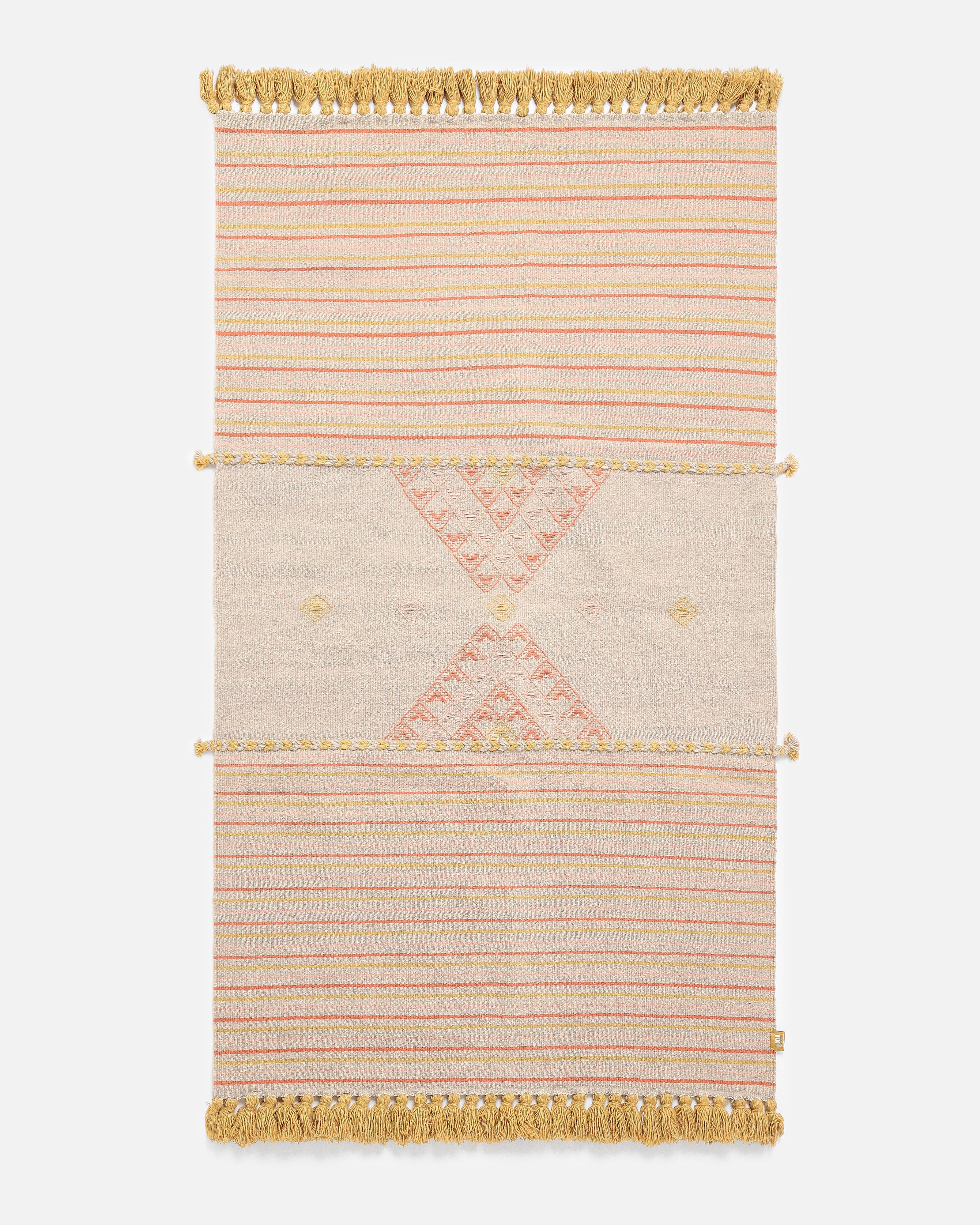 Avni Bhujodi Extra Weft Cotton Wool Rug