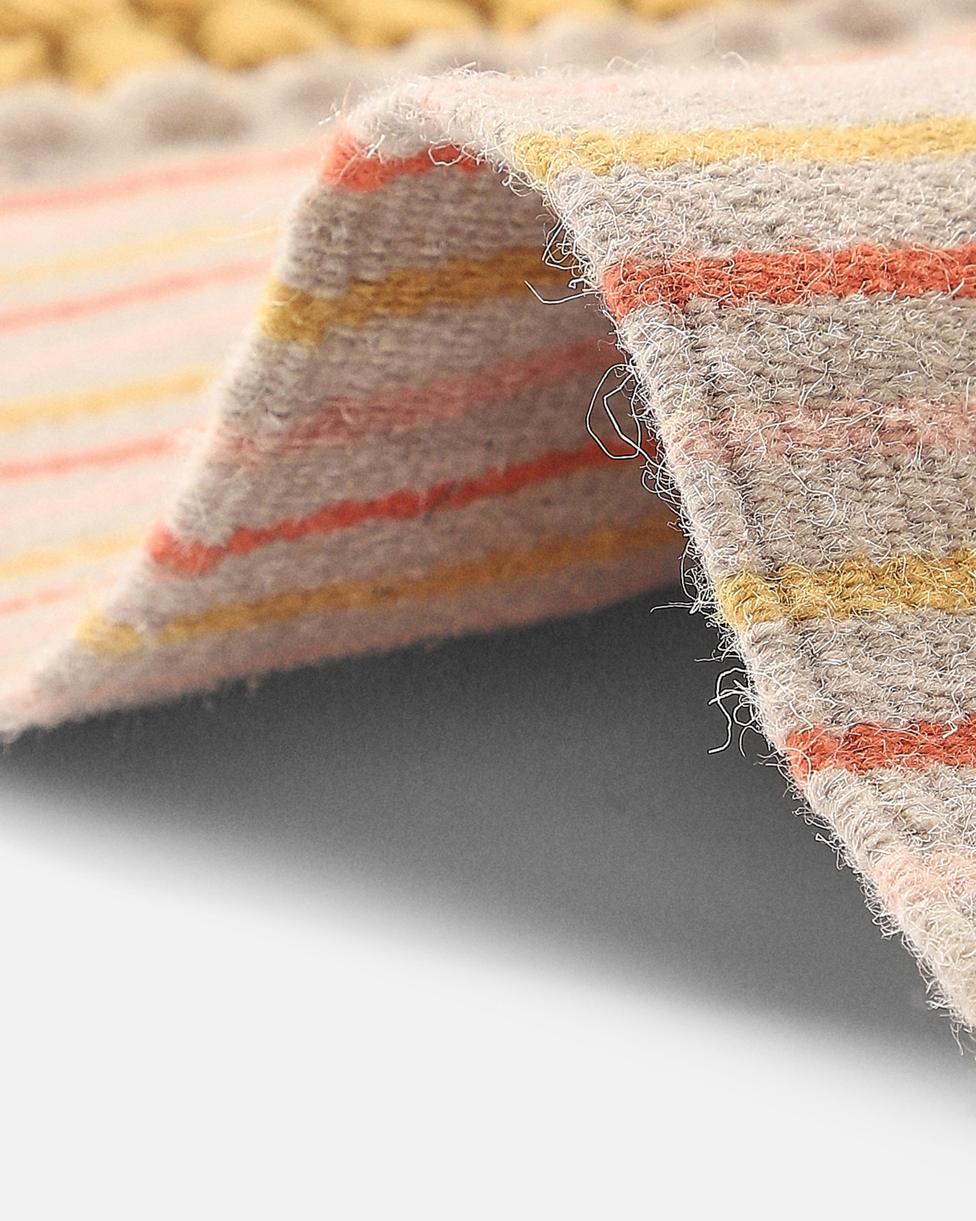 Avni Bhujodi Extra Weft Cotton Wool Rug