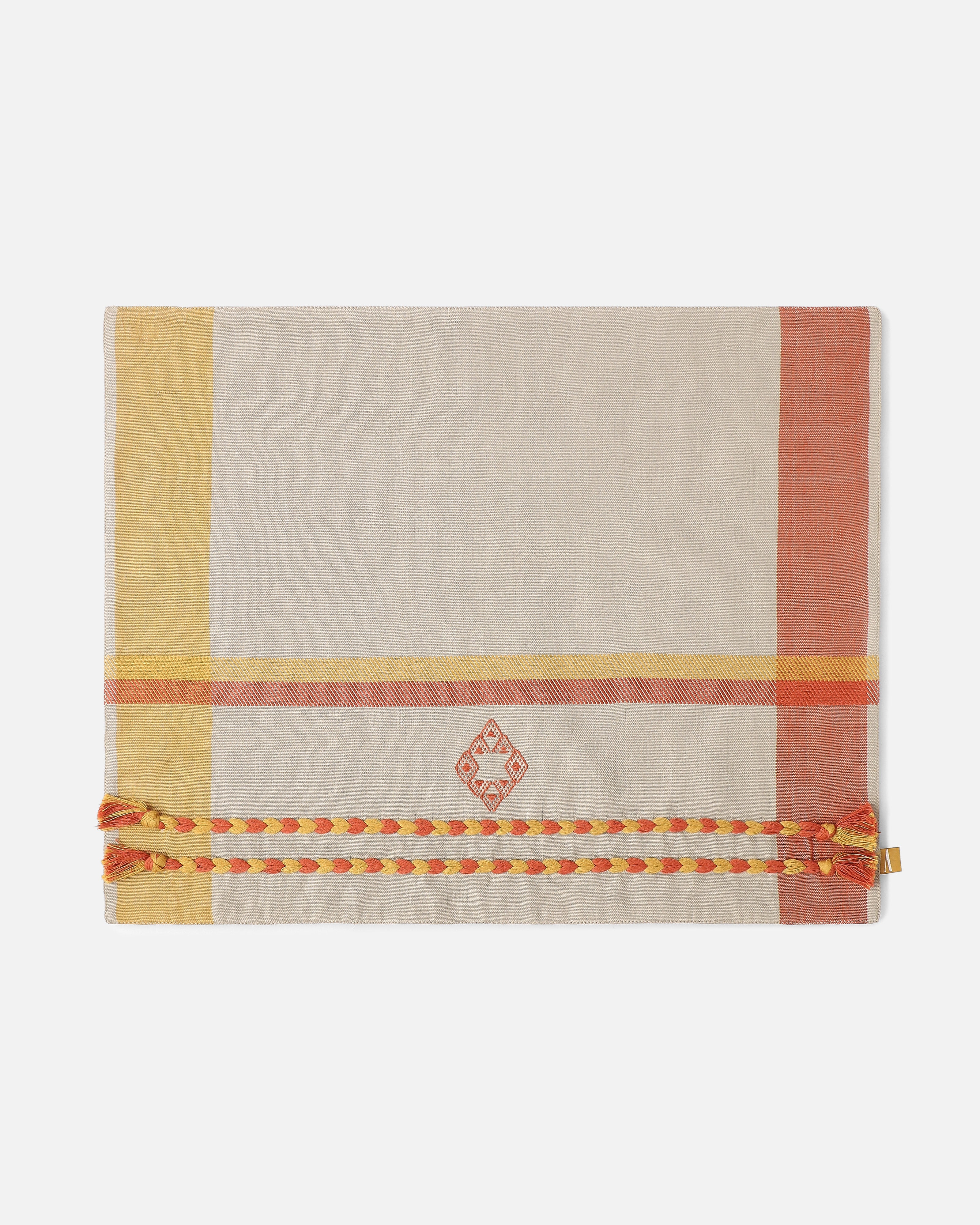 Soham Bhujodi Extra Weft Cotton Table Mat | Set of 6