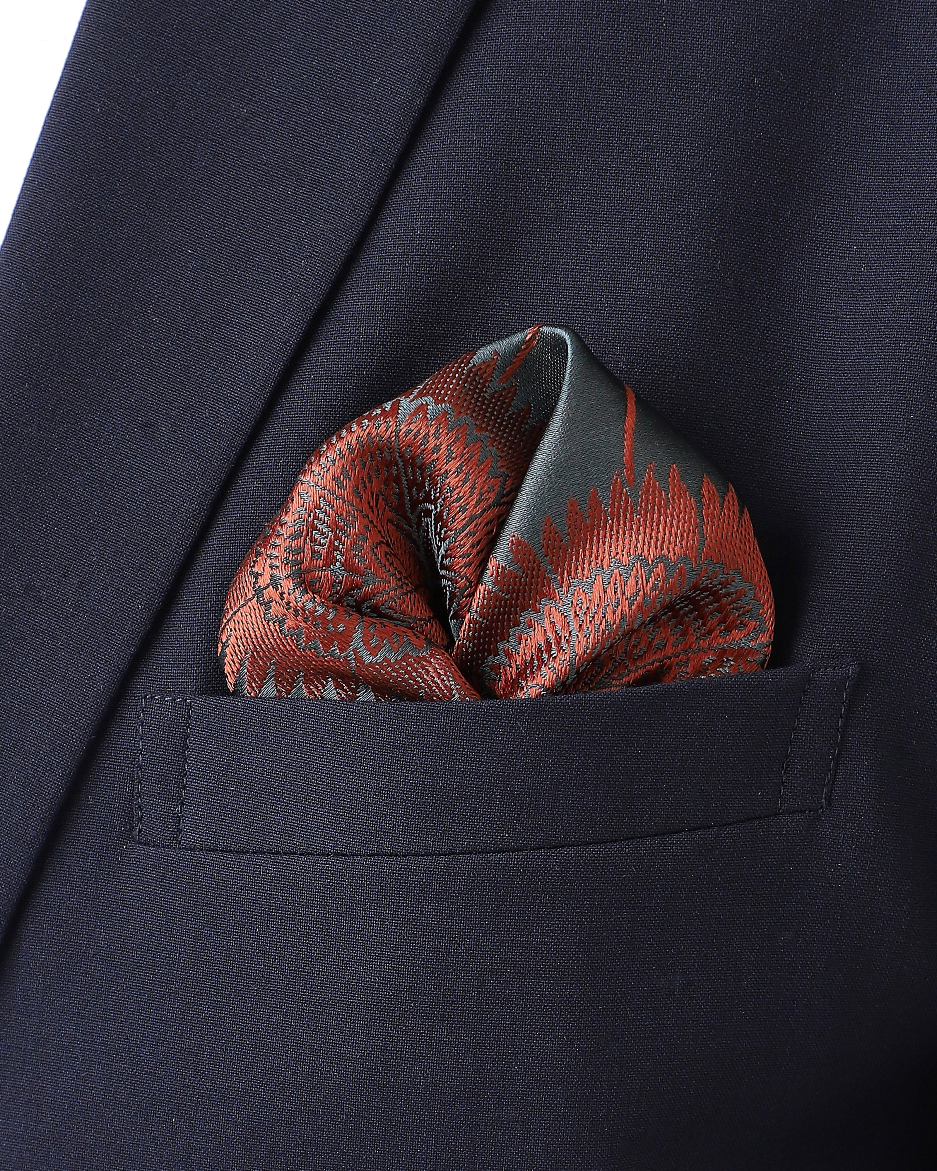 Amaha Banarasi Tanchoi Silk Pocket Square