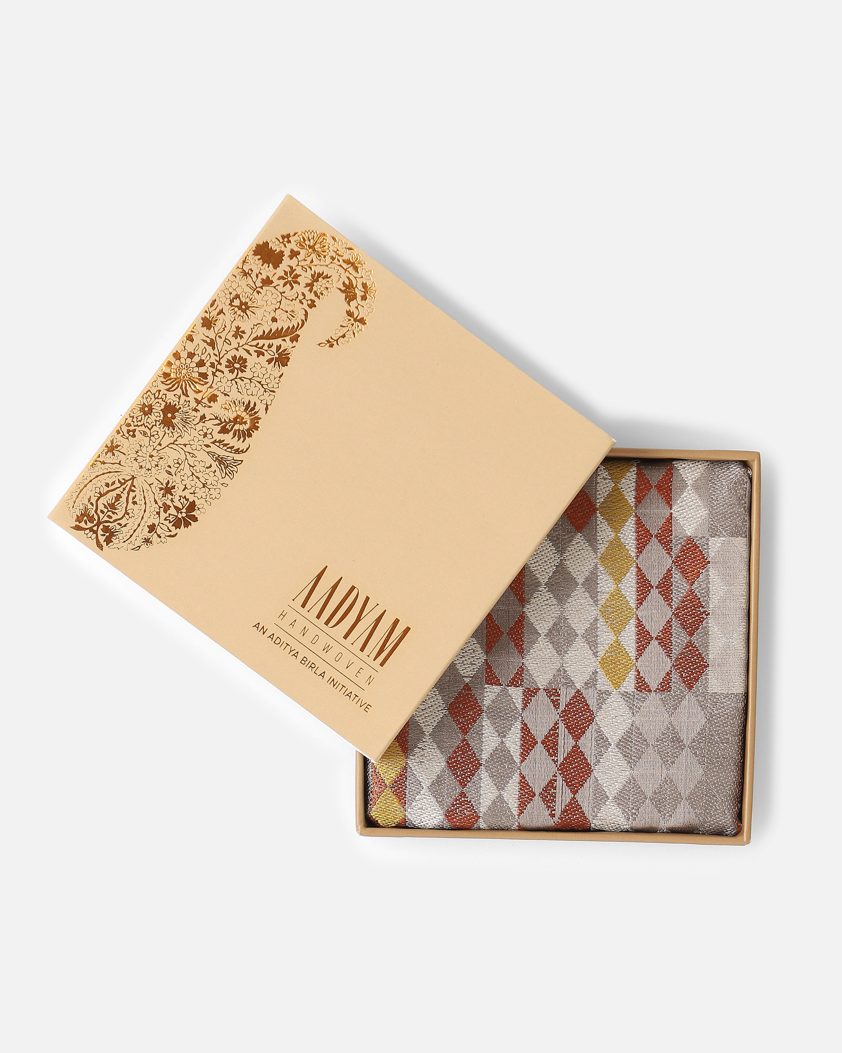 Paara Banarasi Tanchoi Silk Pocket Square