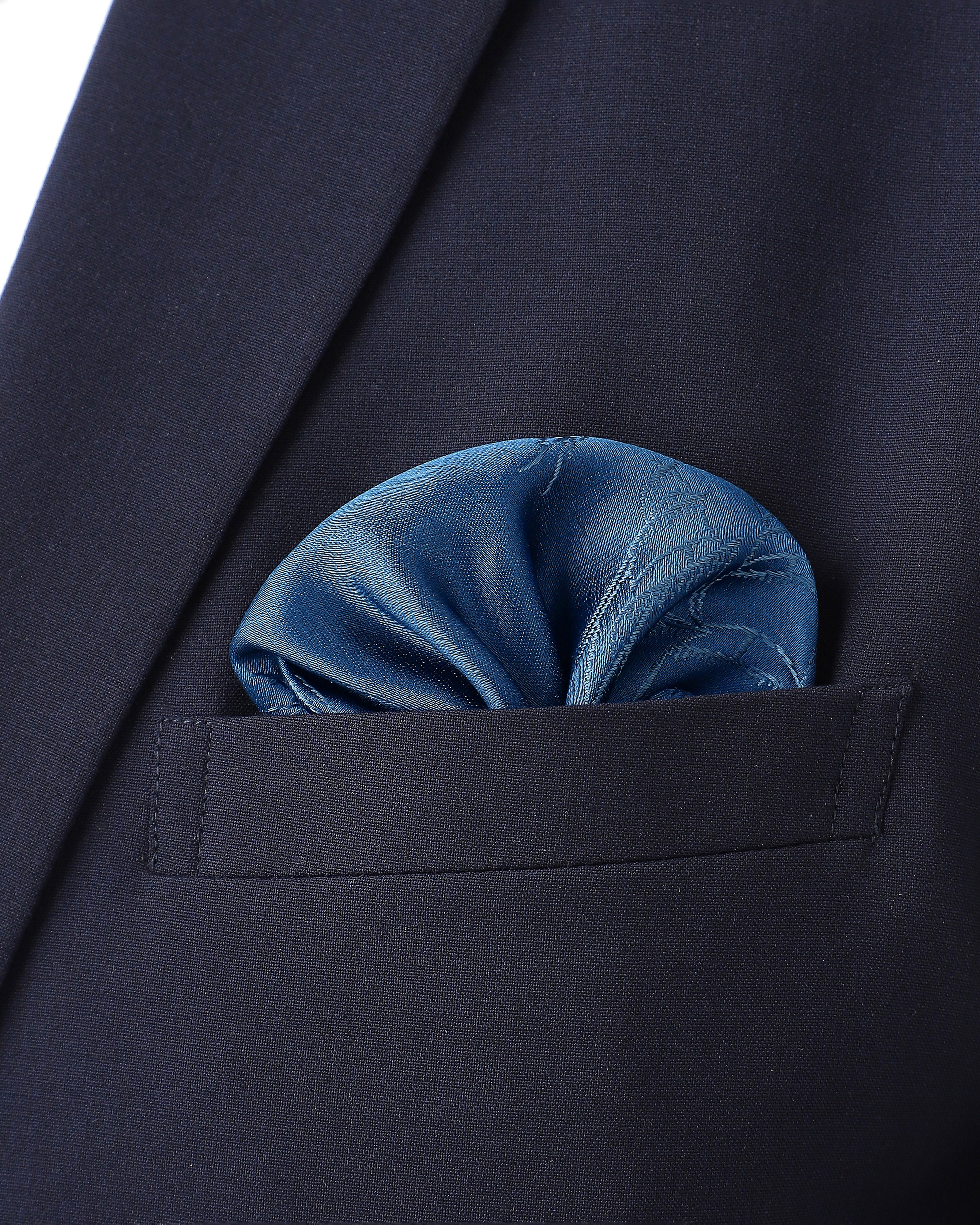 Kashti Banarasi Tanchoi Silk Pocket Square